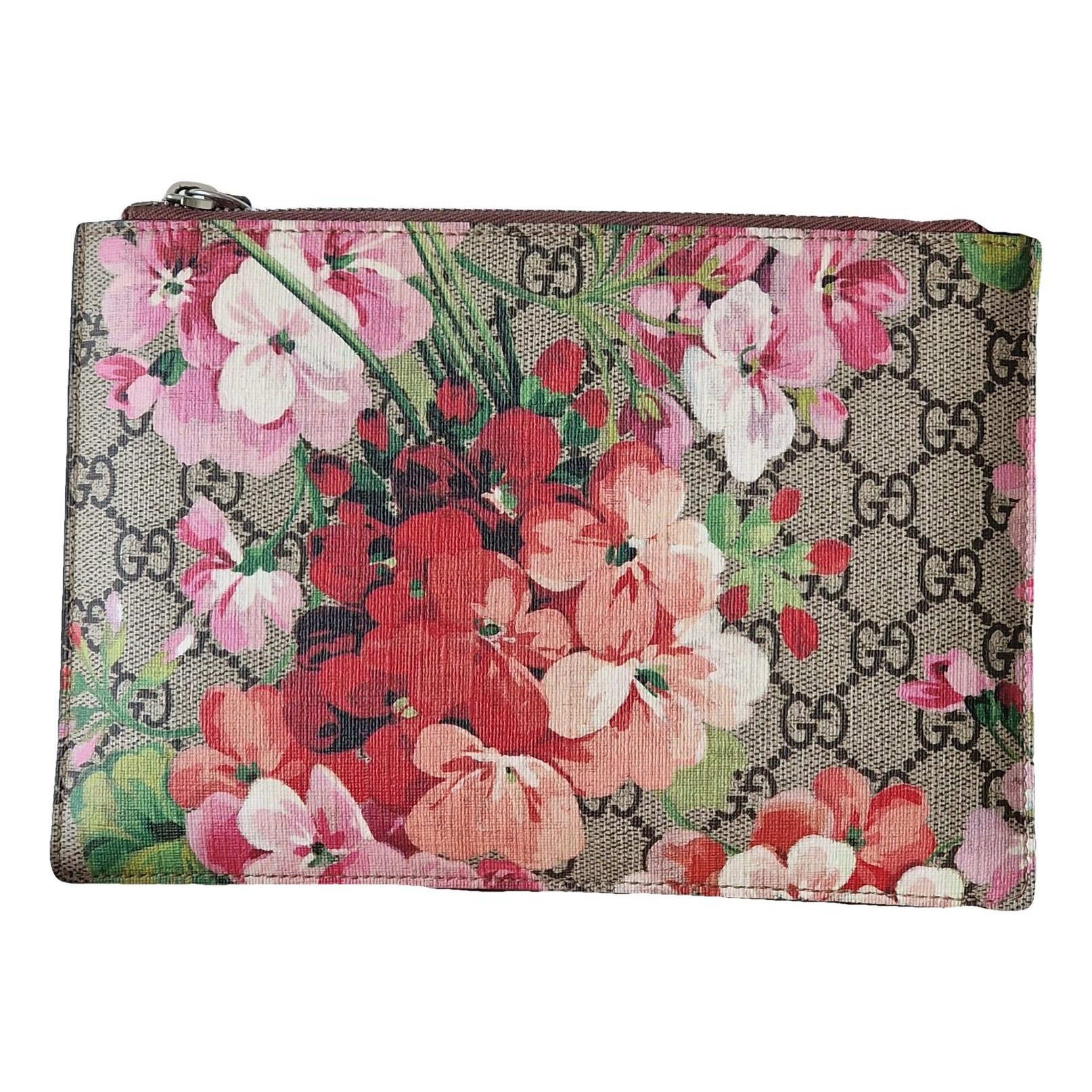 Leather clutch bag