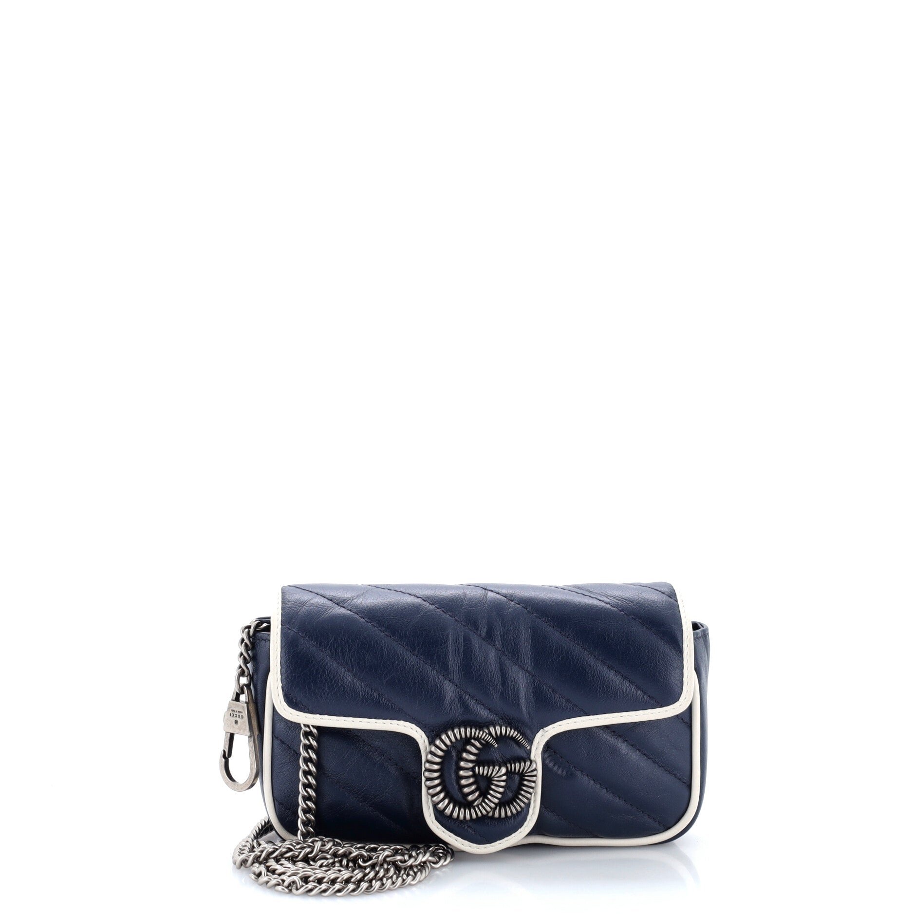 GG Marmont Flap Bag Diagonal Quilted Leather Super Mini