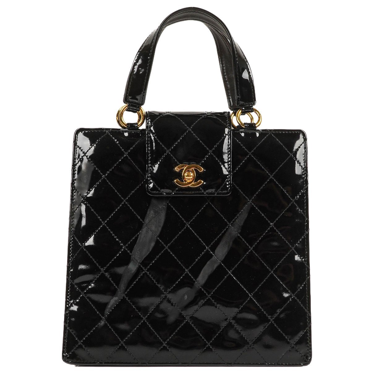 Patent leather handbag