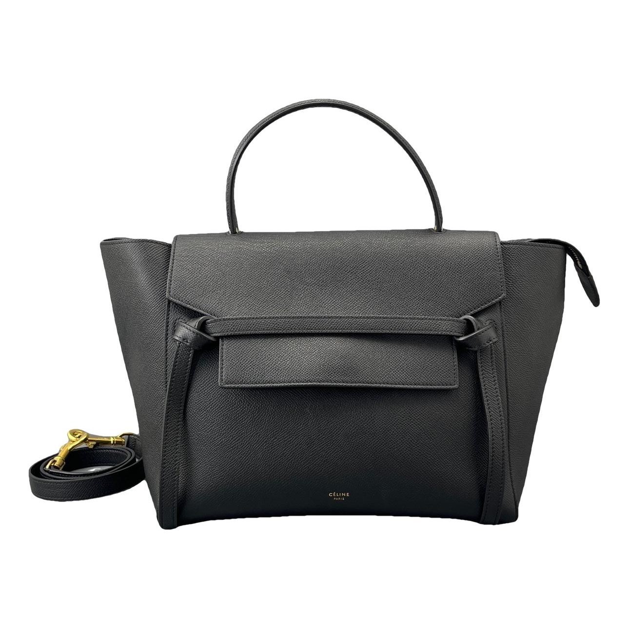 Belt leather handbag