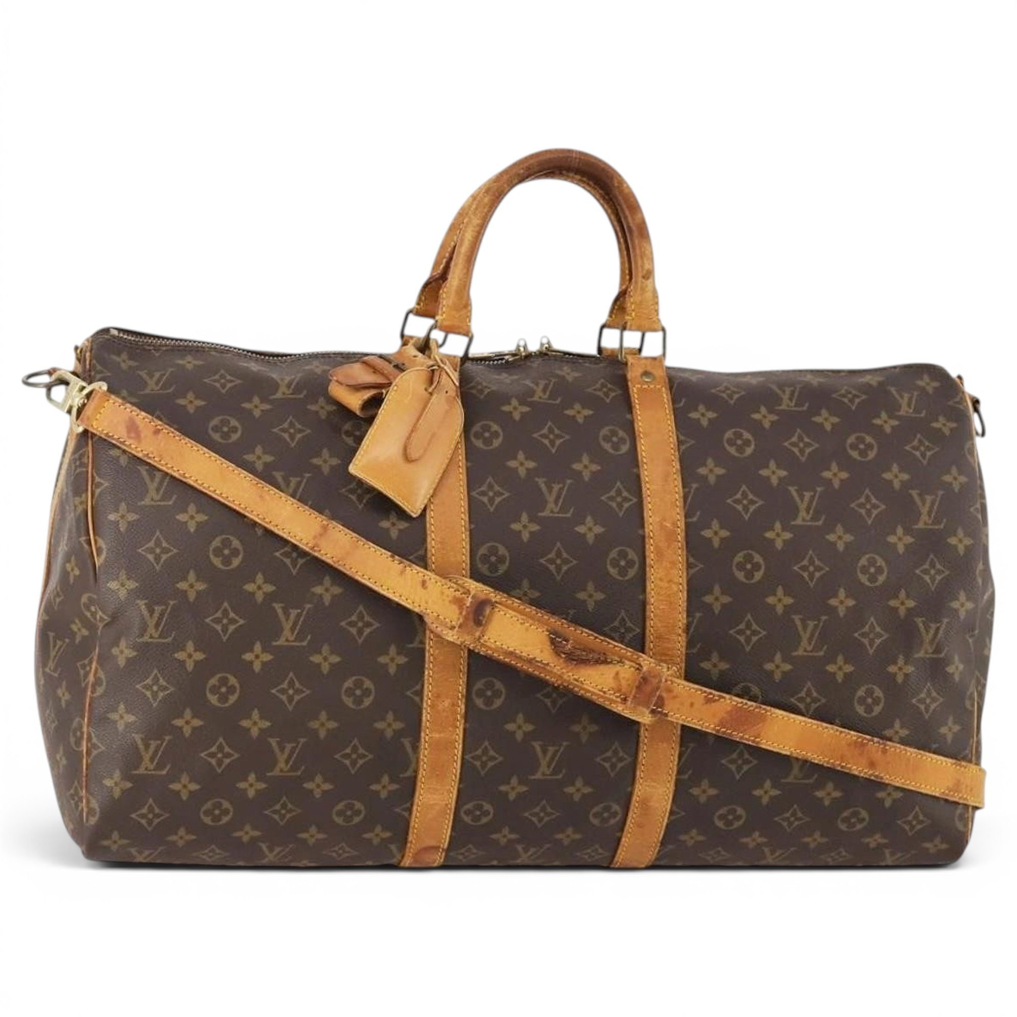 Leather bowling bag