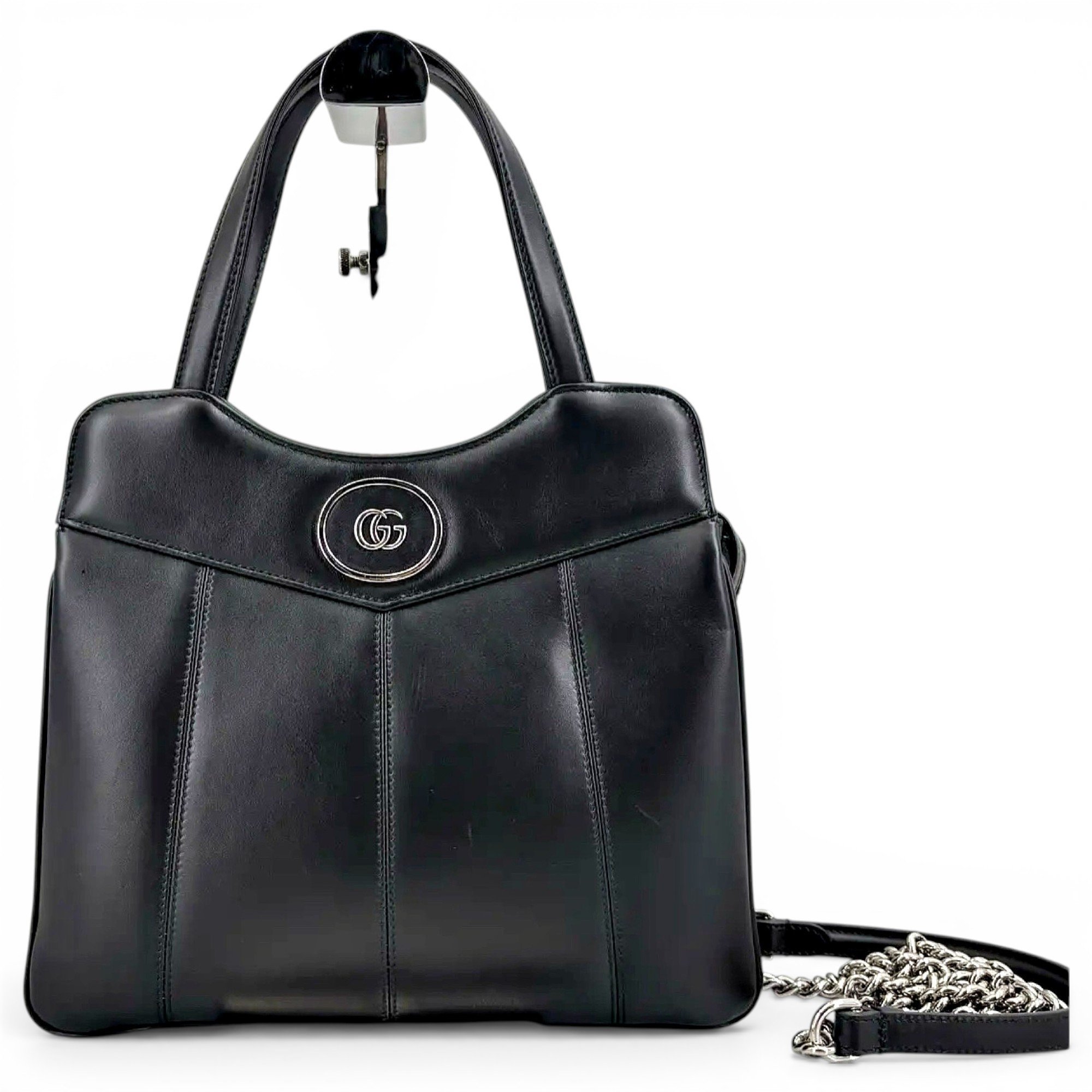 Ophidia Top Handle leather crossbody bag