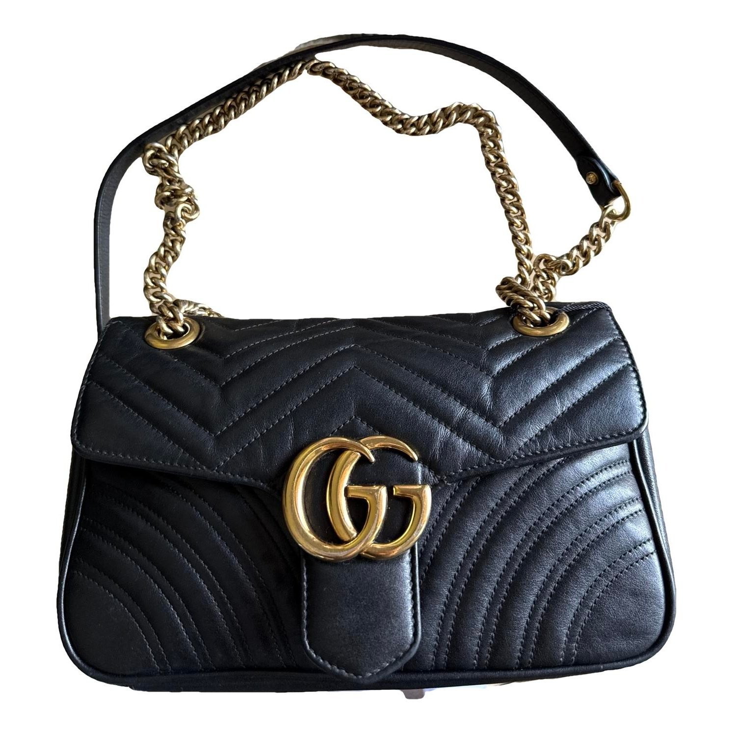 GG Marmont Flap leather crossbody bag