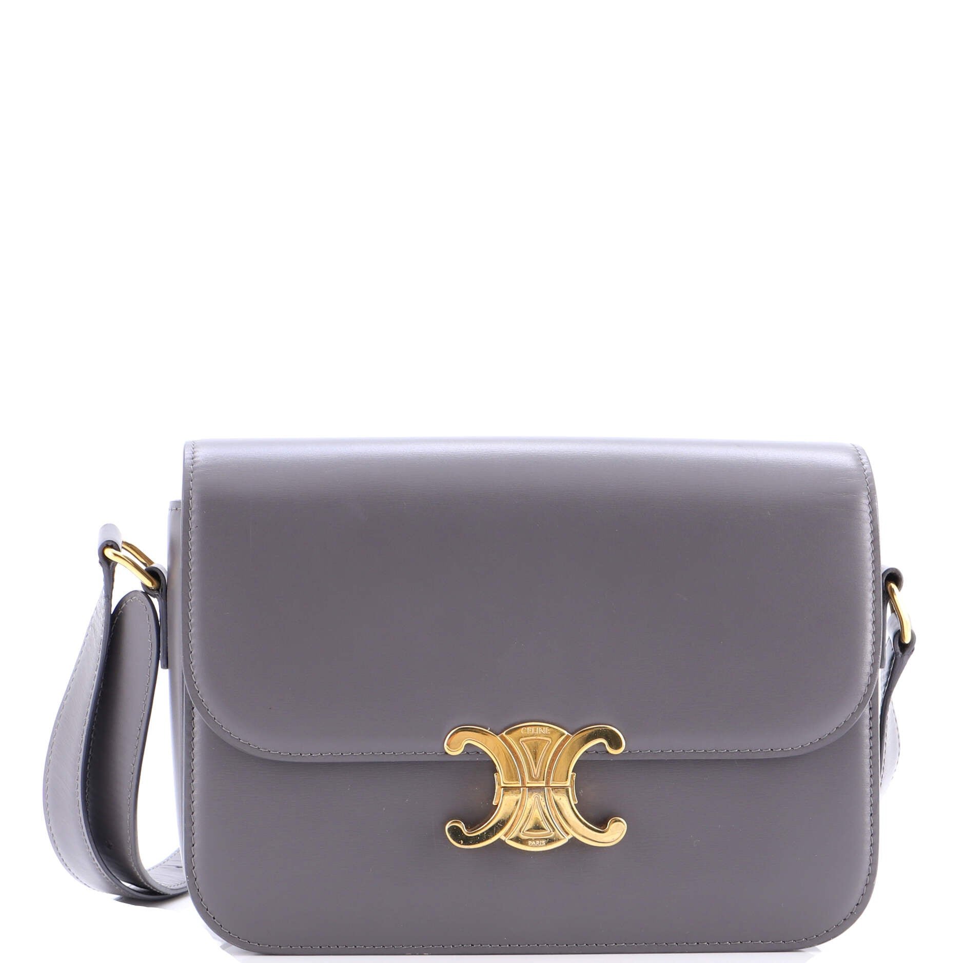 Celine Triomphe Shoulder Bag Smooth Calfskin Medium