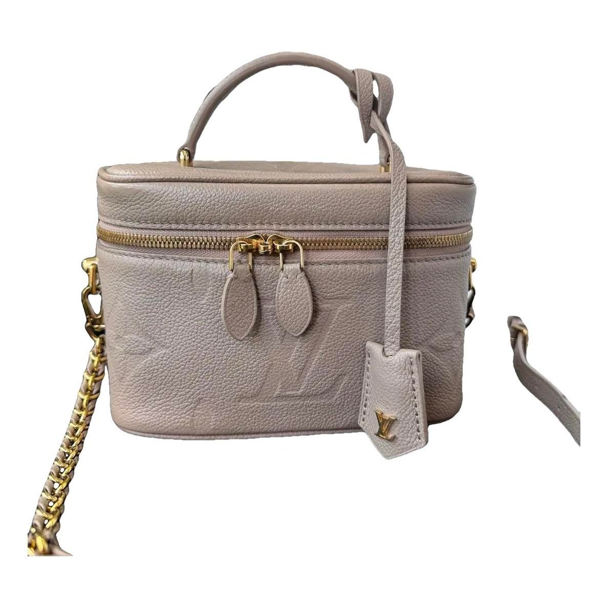 Vanity leather handbag