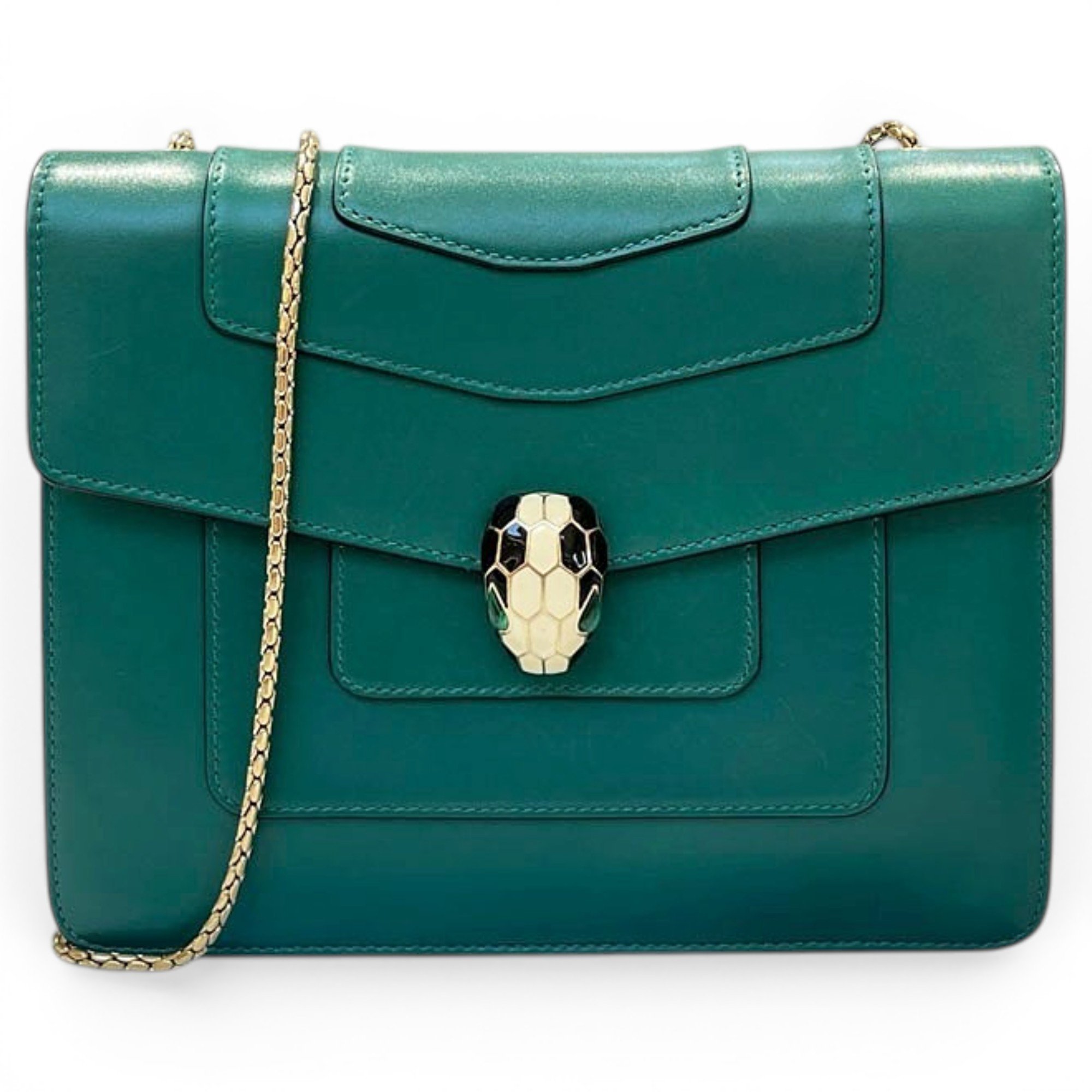 Bvlgari Serpenti leather crossbody bag