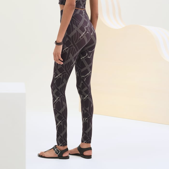 Marron Fusain Coaching Remix Leggings