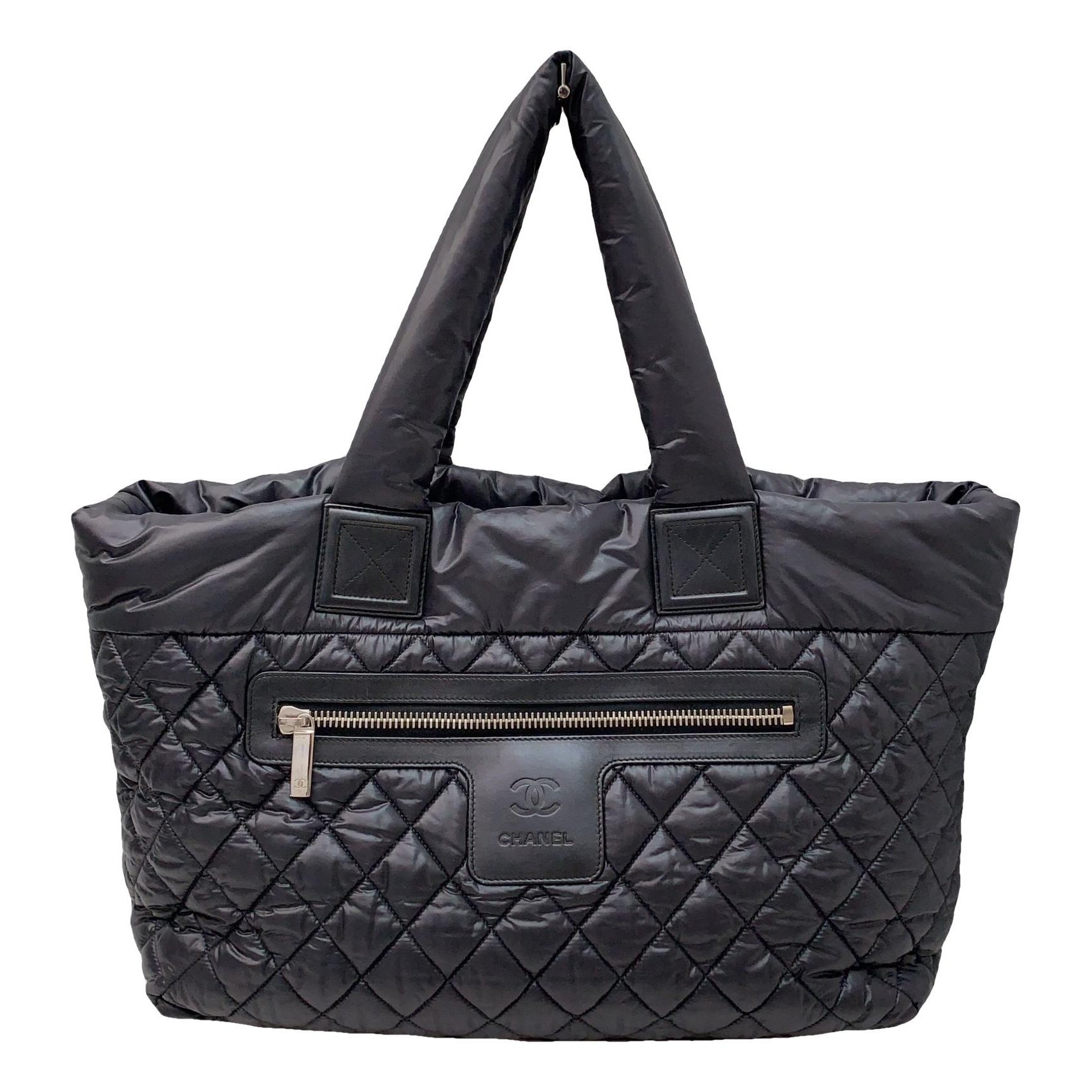 Cocoon leather tote