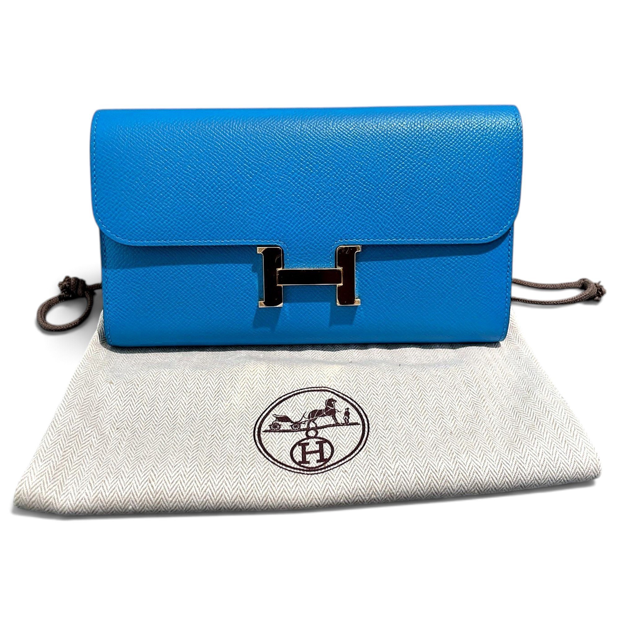 Leather clutch bag