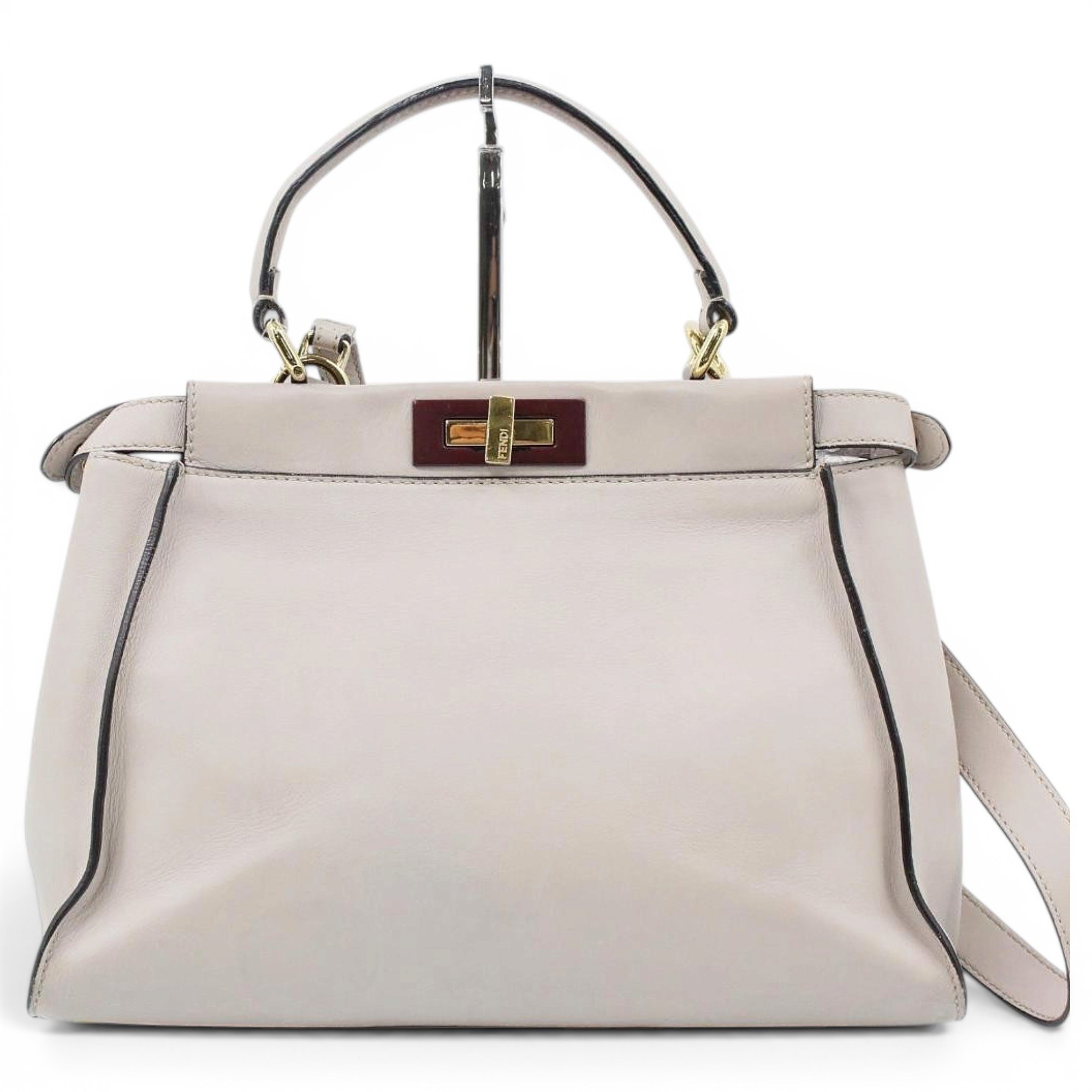 Peekaboo leather handbag