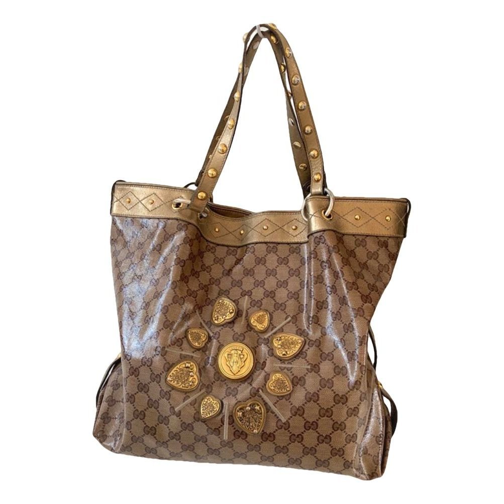 Patent leather tote