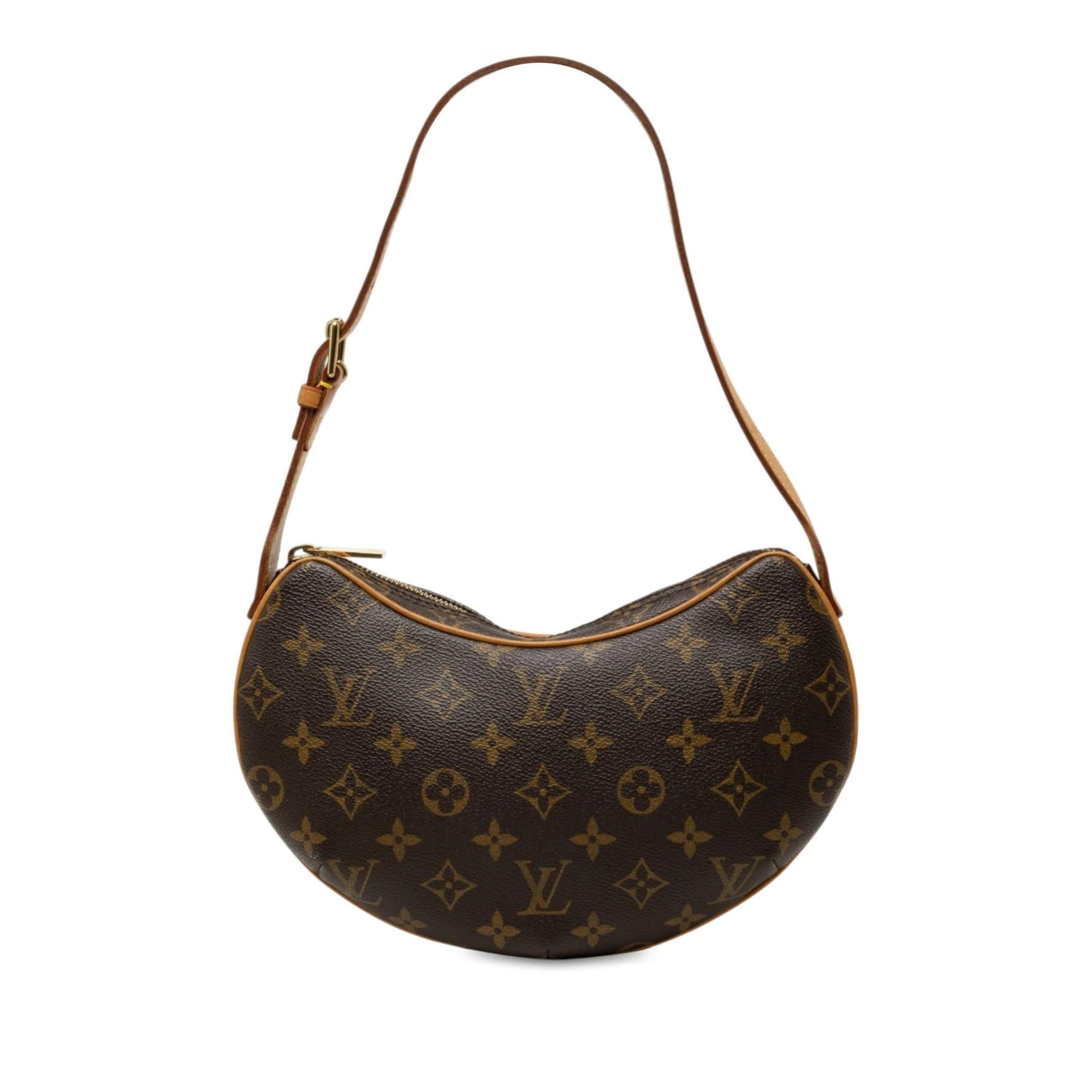 Croissant leather handbag