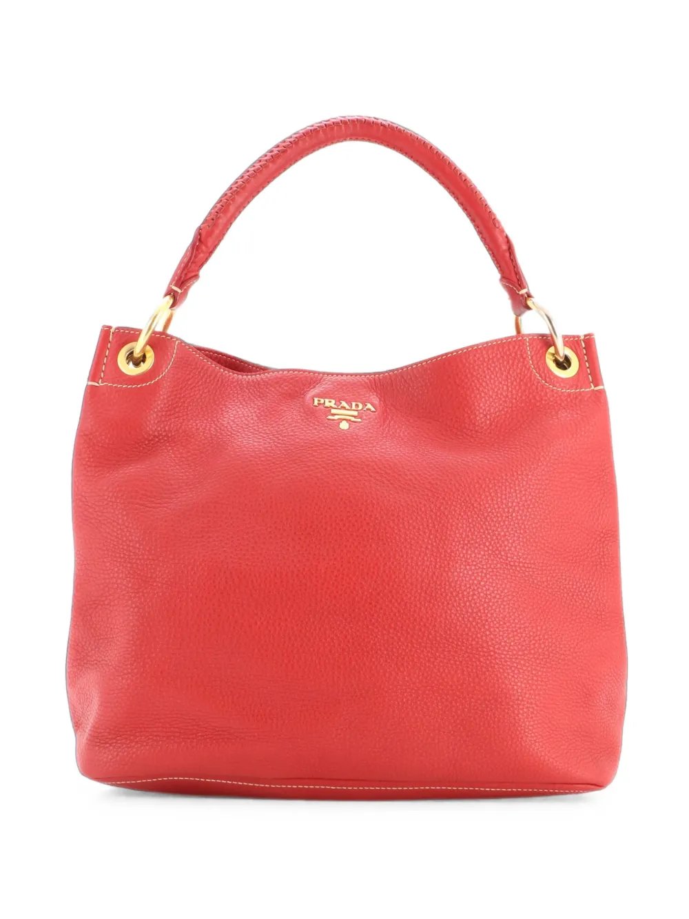 Rolled Vitello Daino Large hobo bag