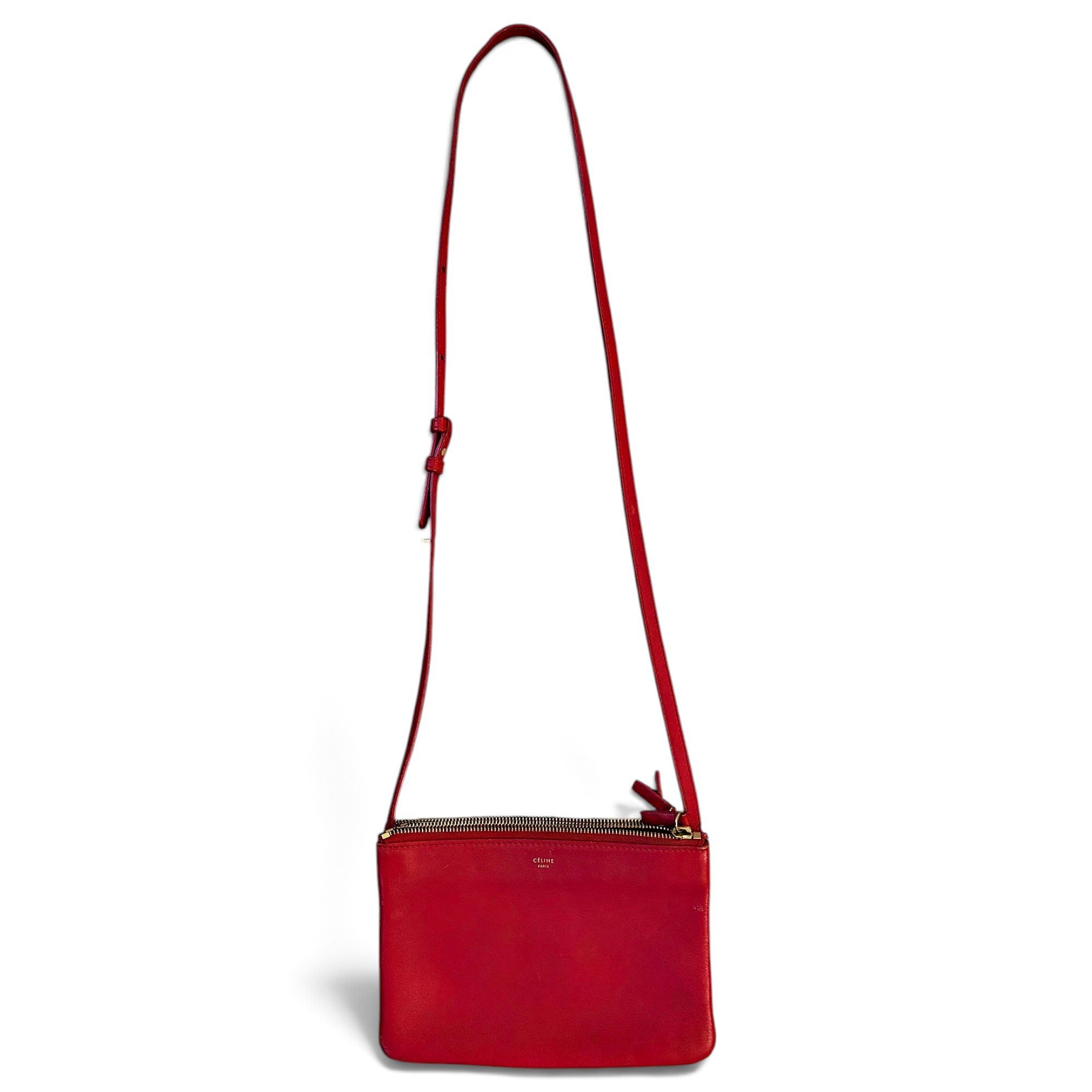 Trio leather crossbody bag
