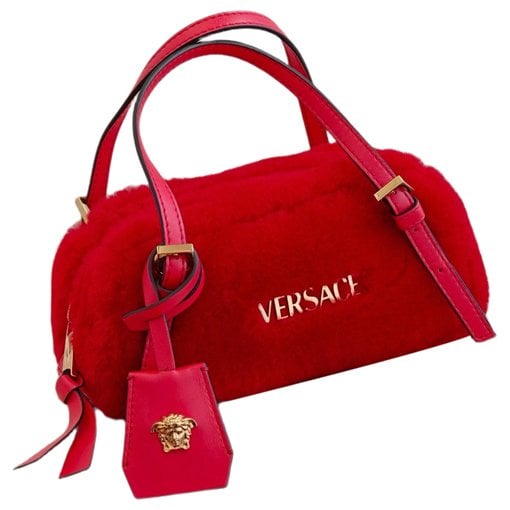 Faux fur bowling bag