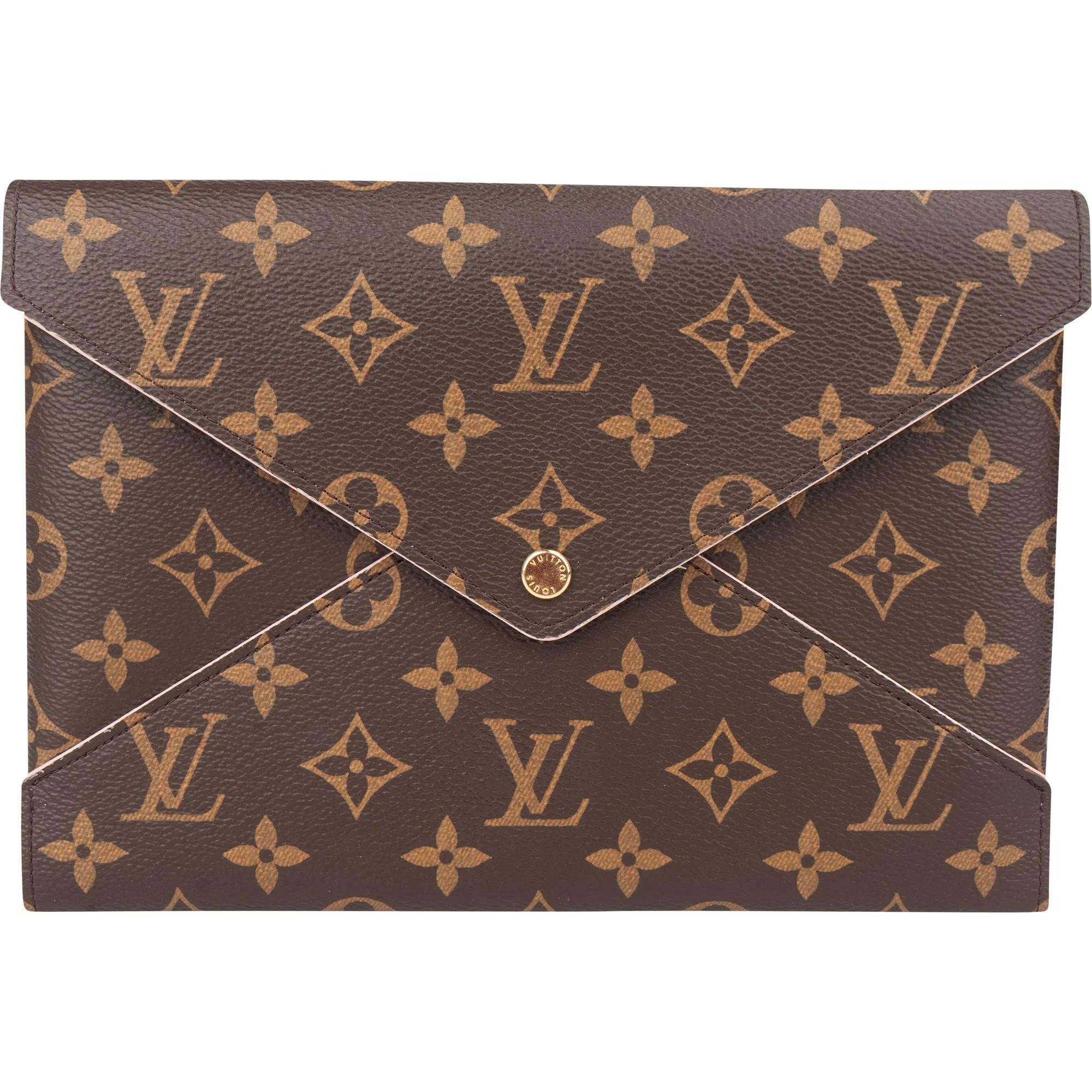 Kirigami leather clutch bag