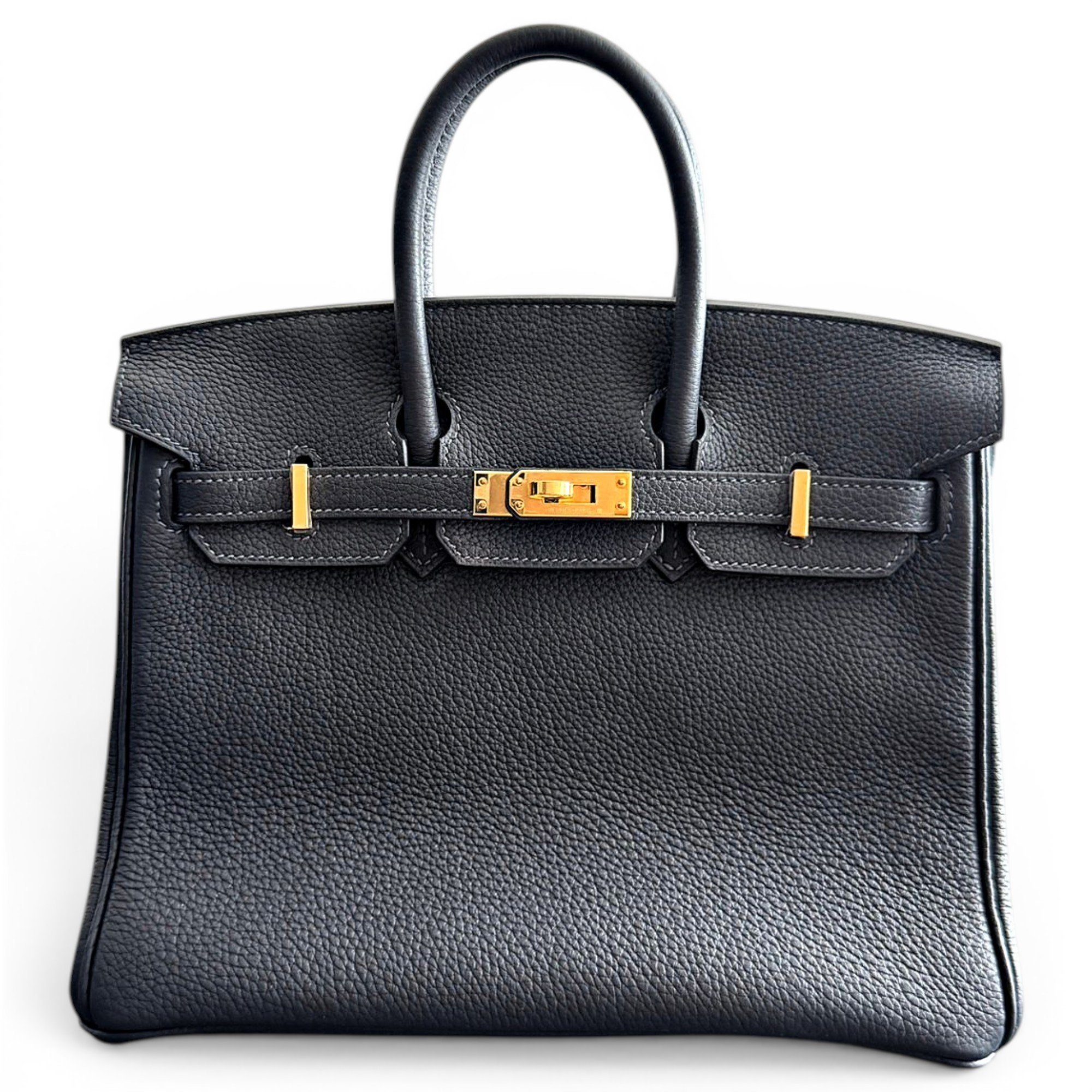 Birkin 25 leather handbag