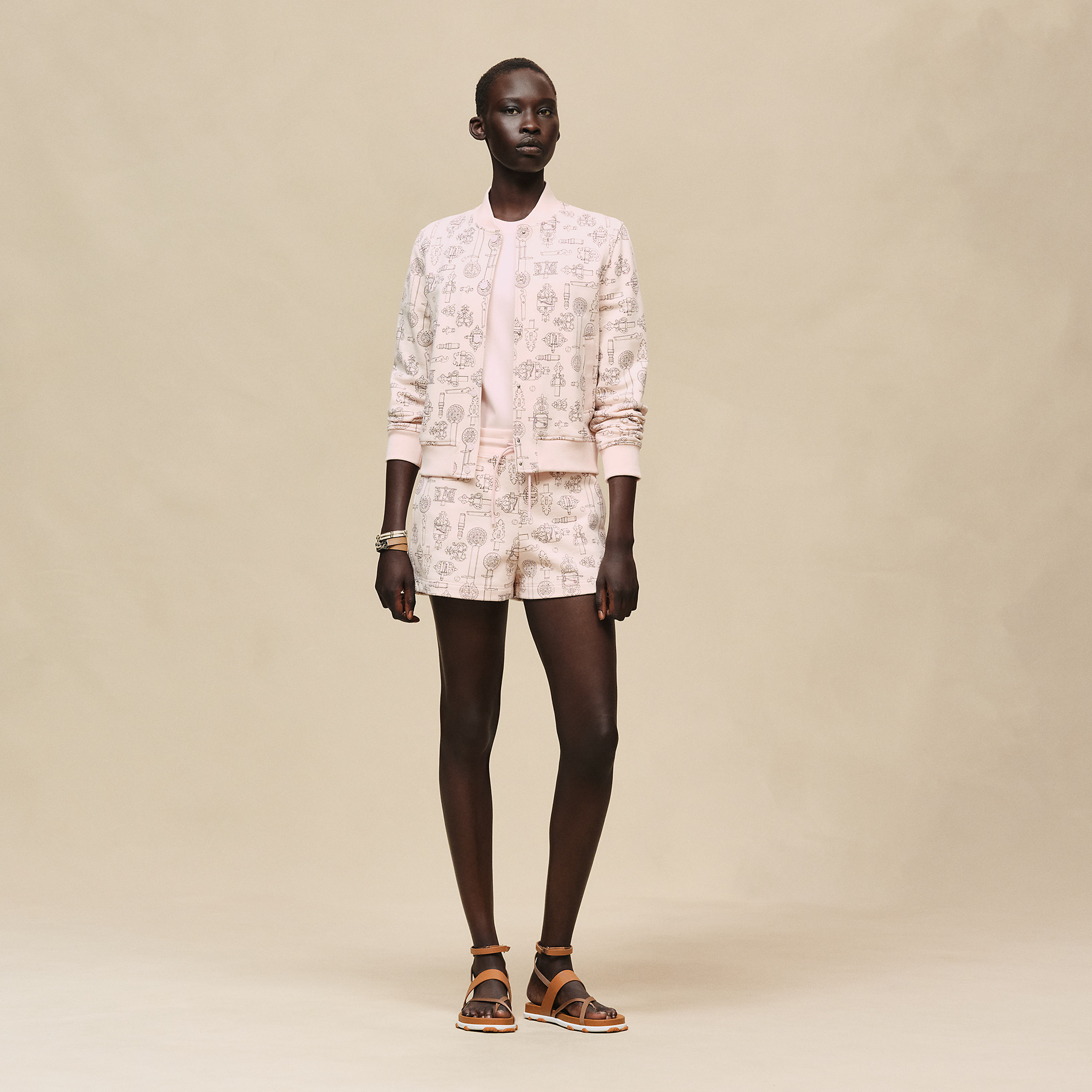 Blouson Inspiration Teddy imprimé « Ferronnerie Remix »