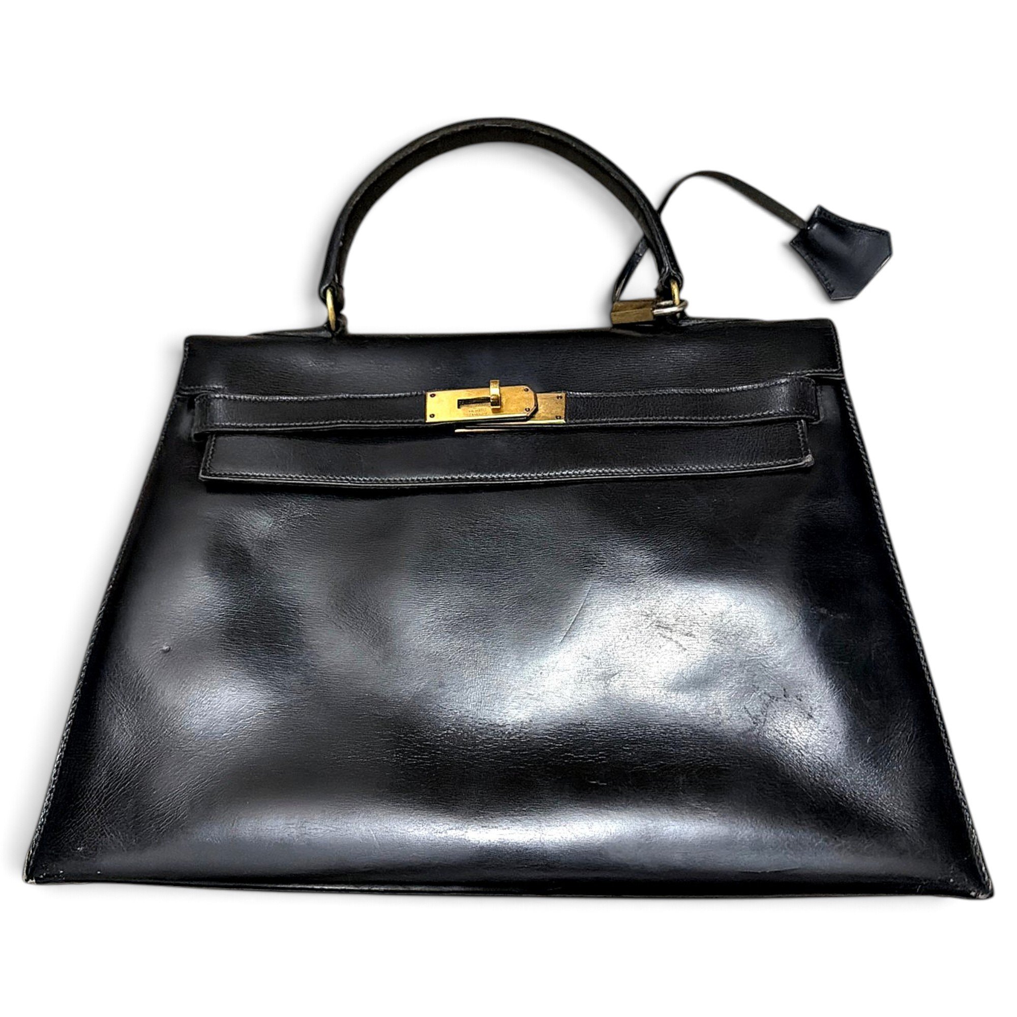 Hermes Kelly 25 Handbag Box Calf Leather