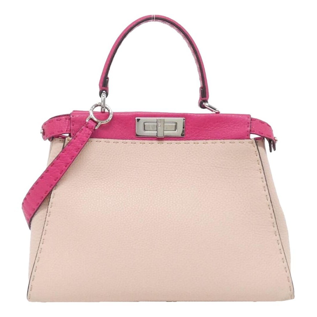 Peekaboo leather handbag