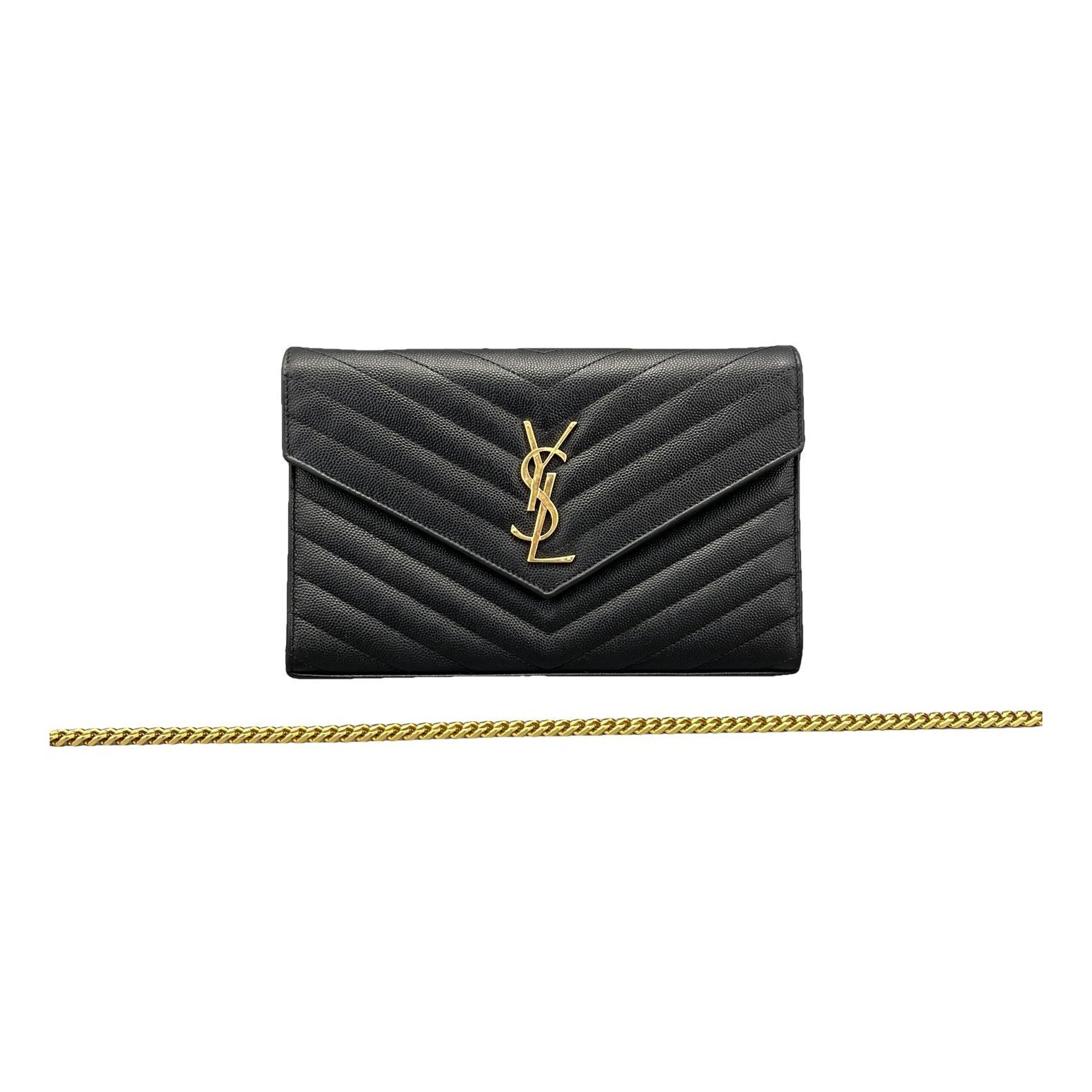 Portefeuille enveloppe leather handbag