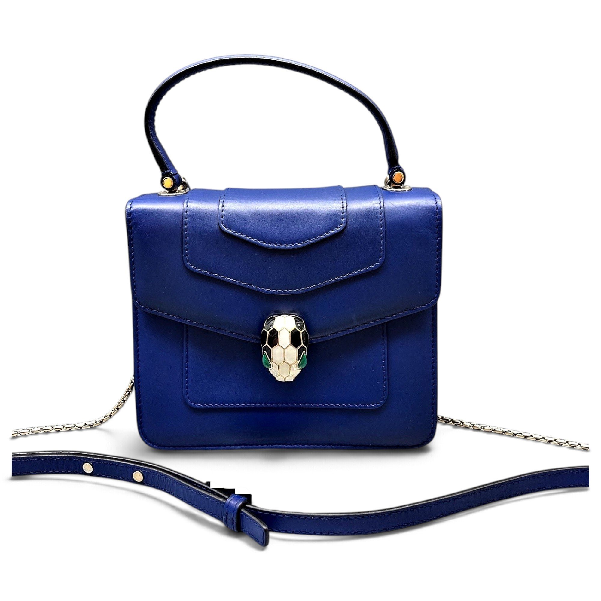 Serpenti leather handbag