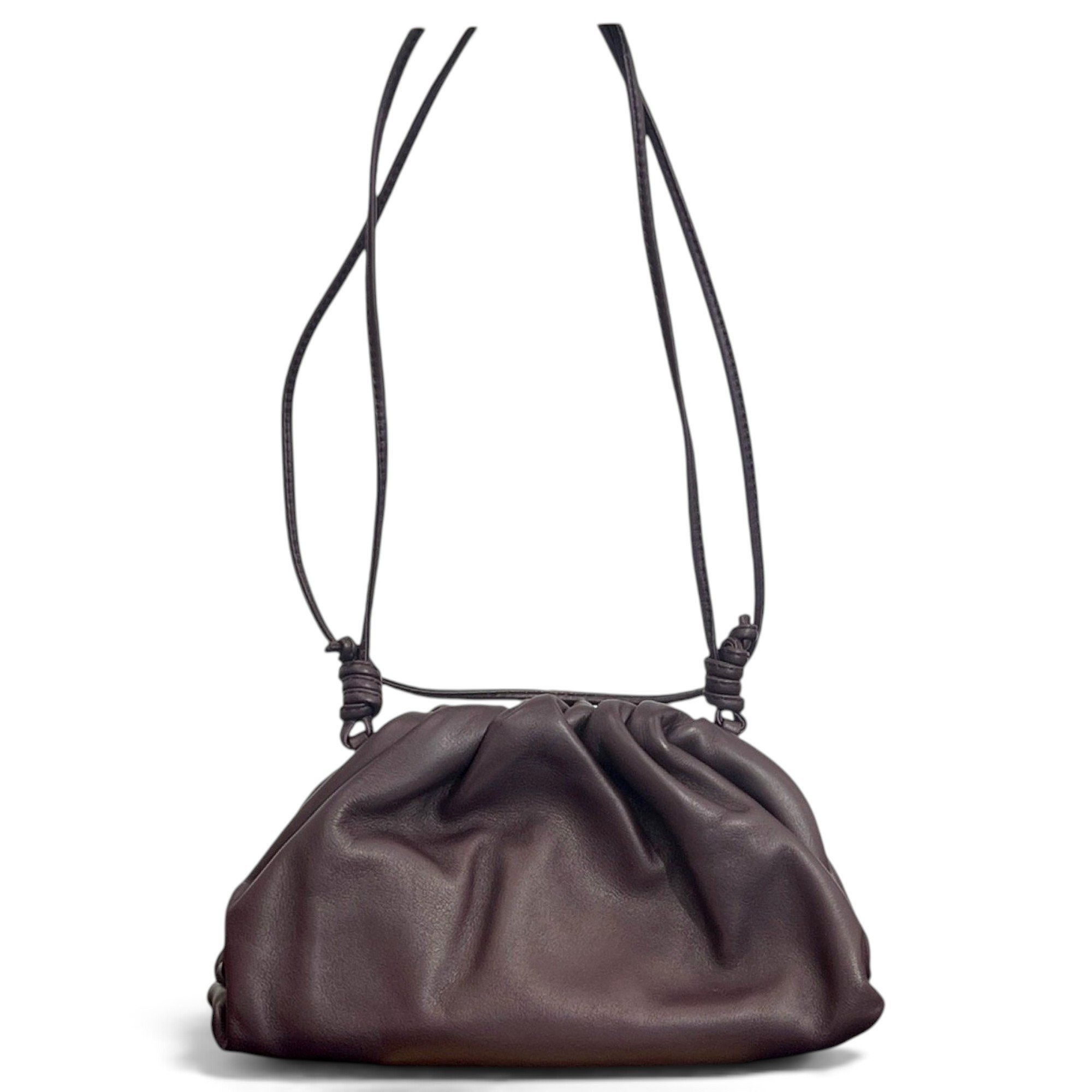 Pouch leather handbag
