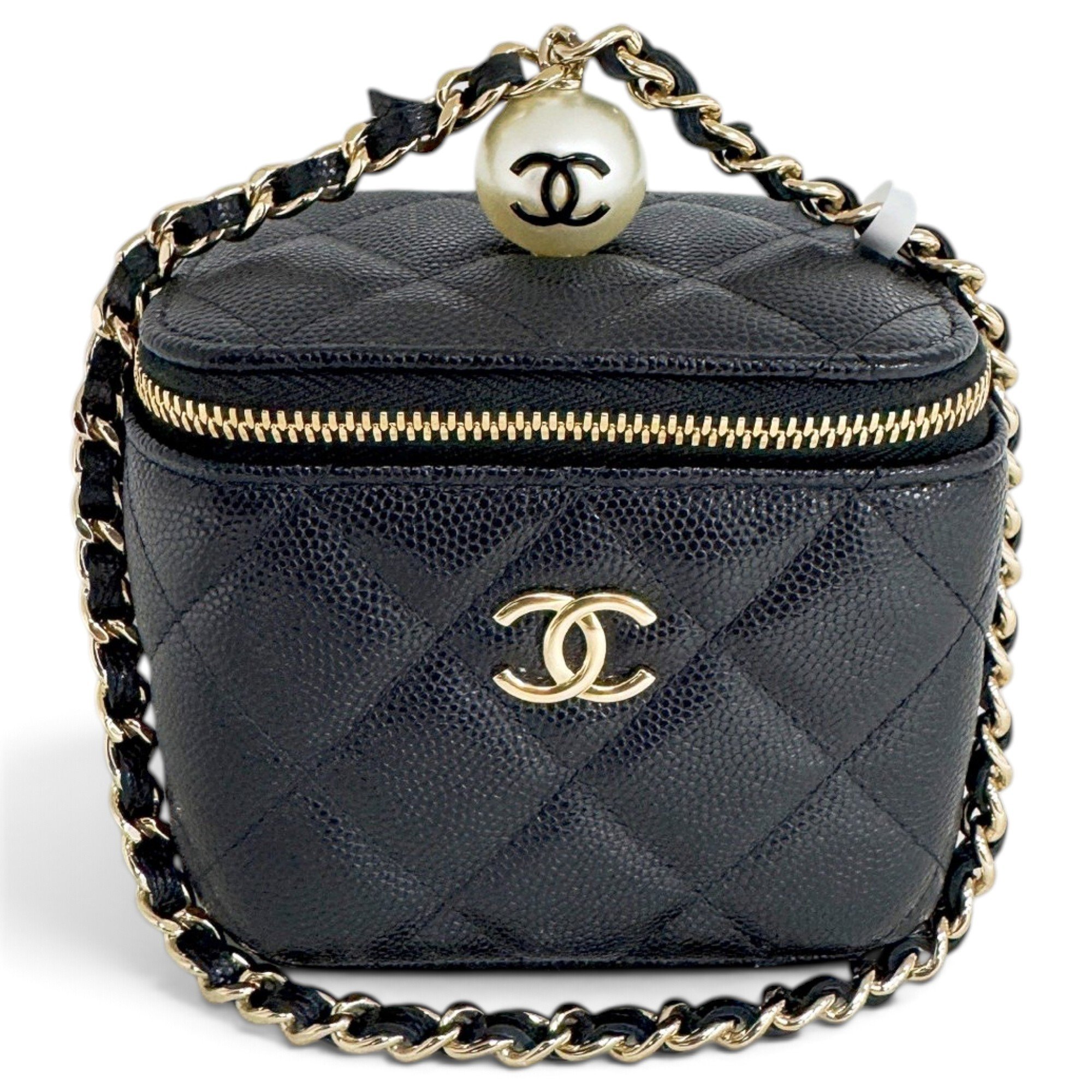 Trendy CC Vanity leather handbag