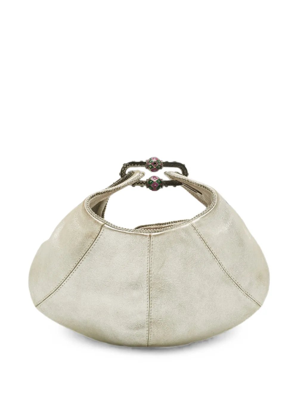 Carina shimmer clutch bag