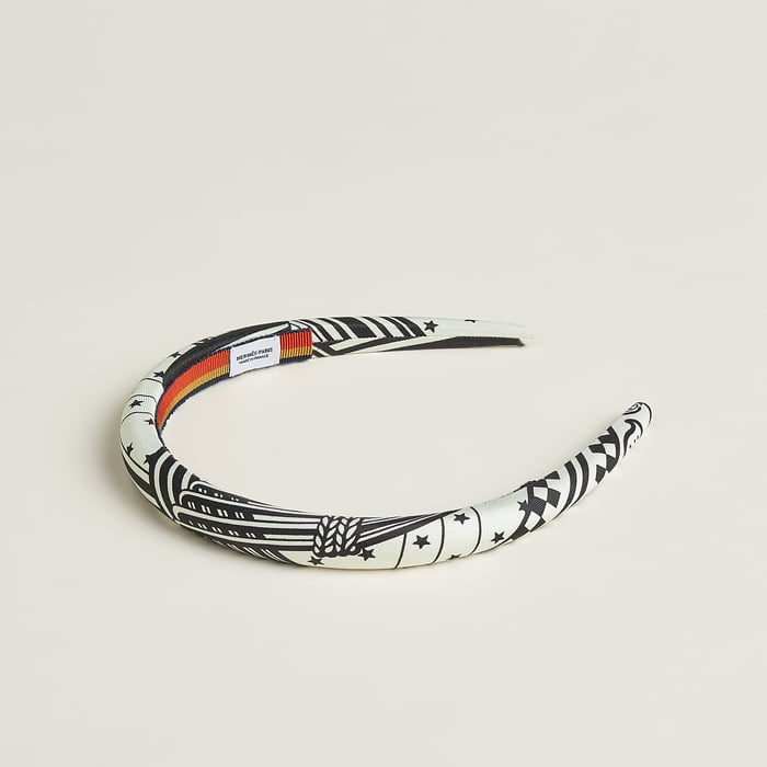 Noir "Sangles En Zigzag Bandana" Elsa Headband