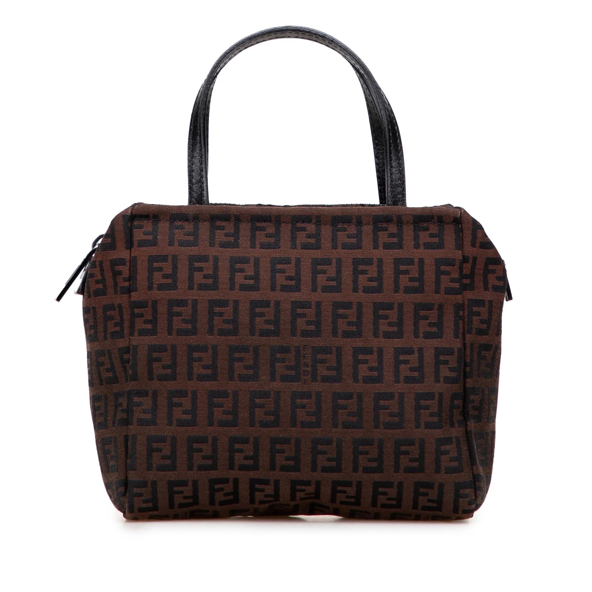 Pocket leather handbag