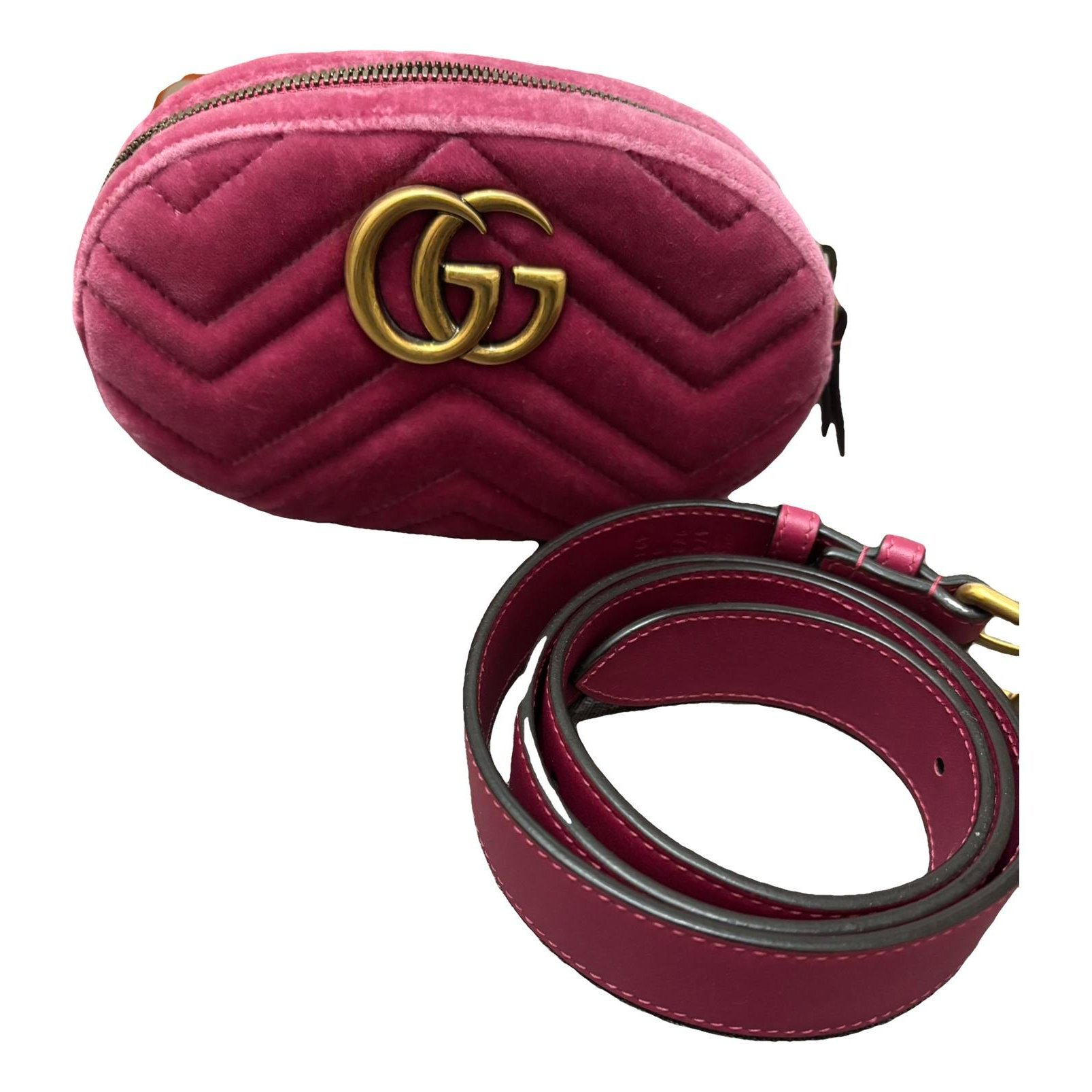 Marmont velvet clutch bag