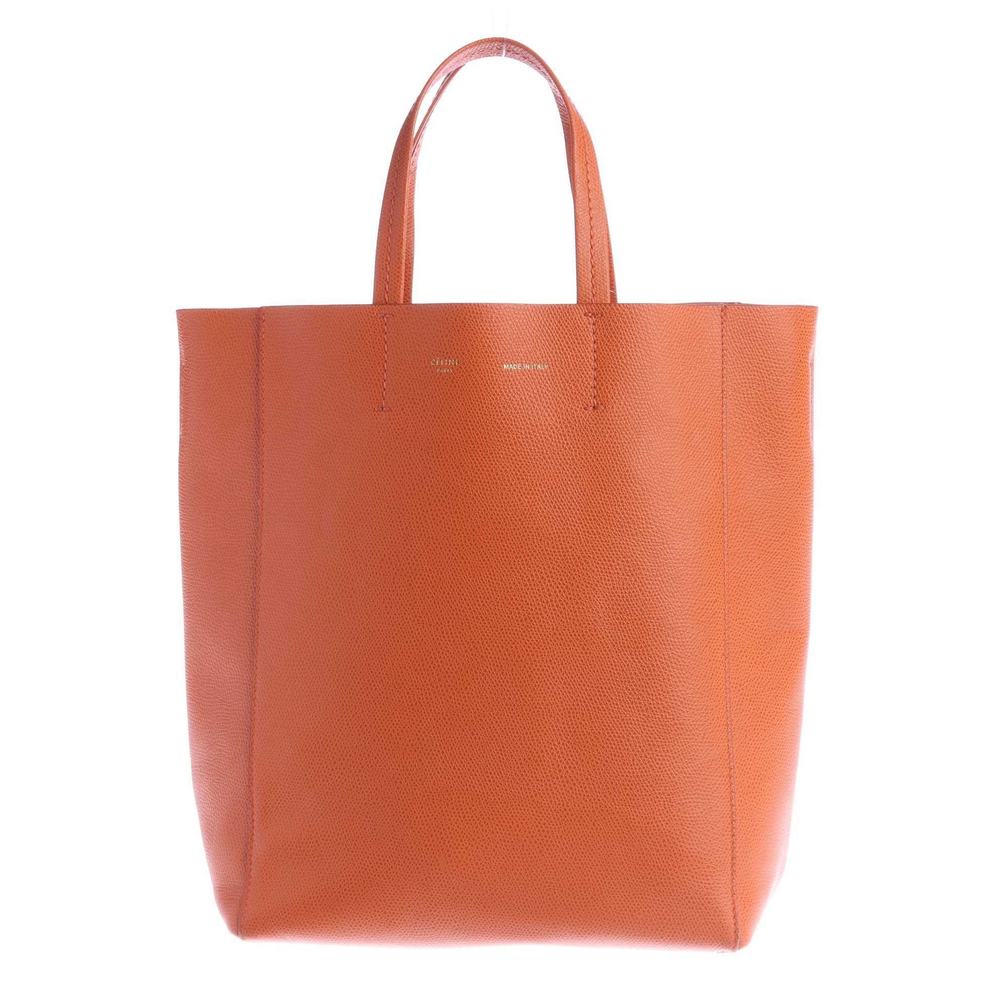 Cabas Vertical leather tote