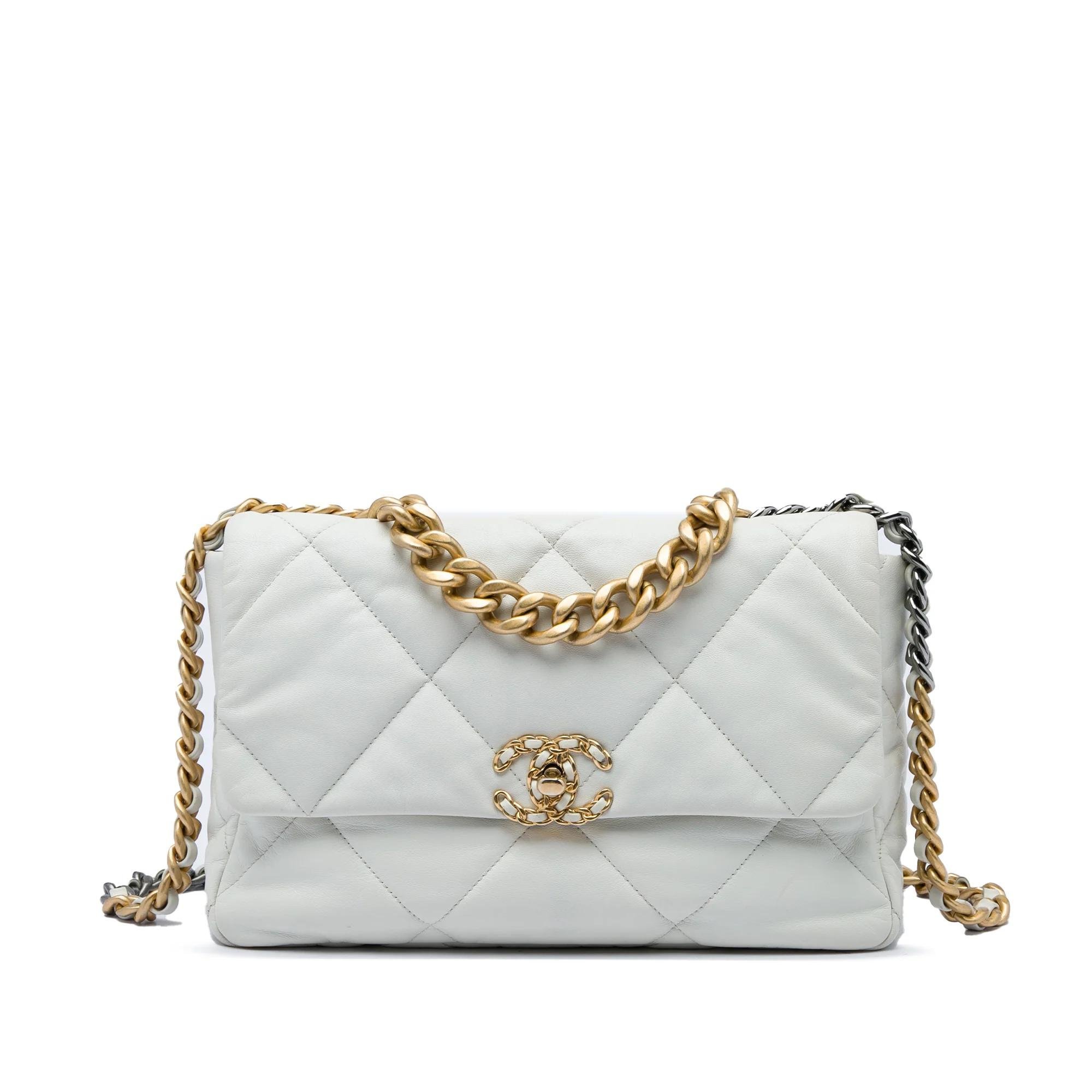 Chanel 19 pony-style calfskin handbag