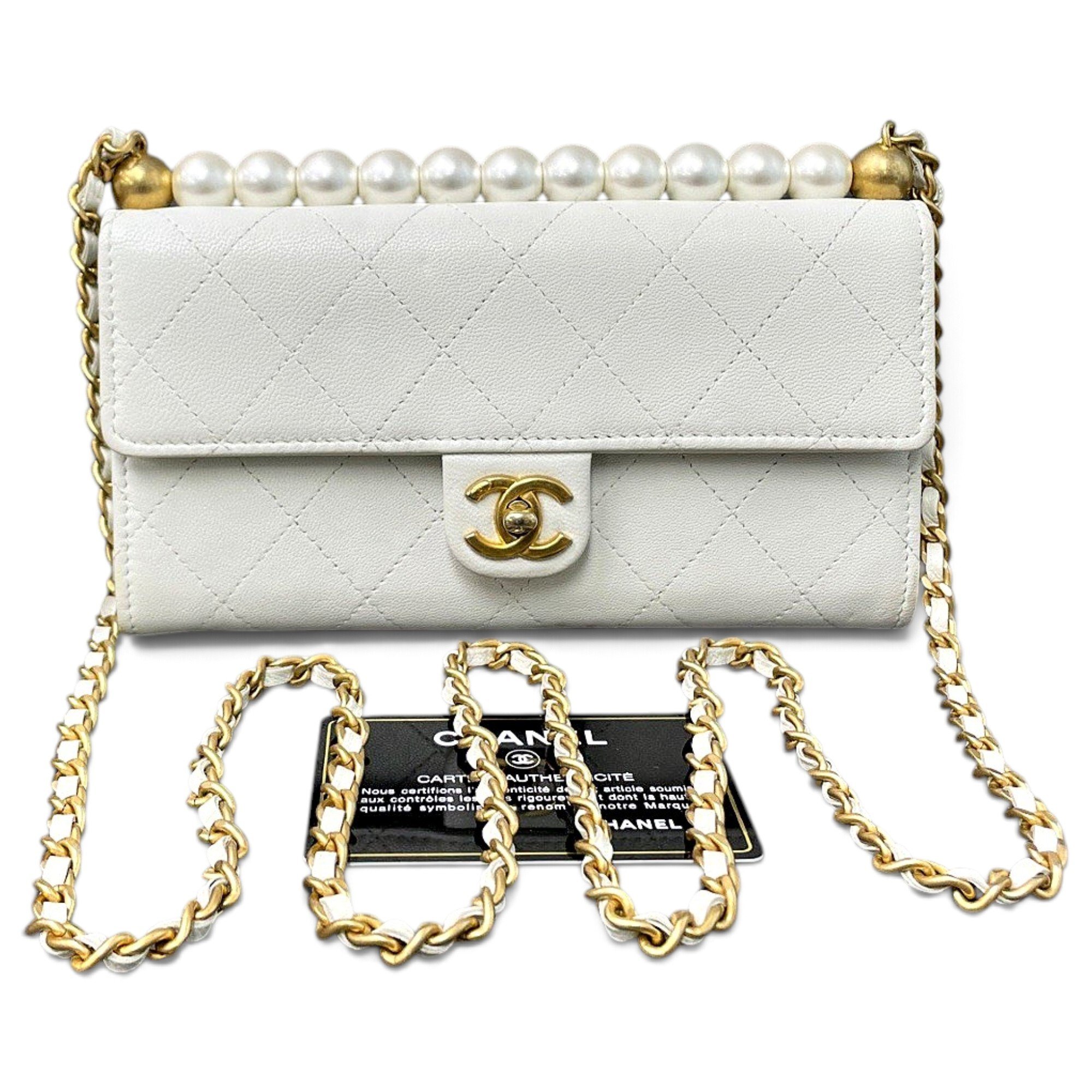 Trendy CC Flap leather handbag