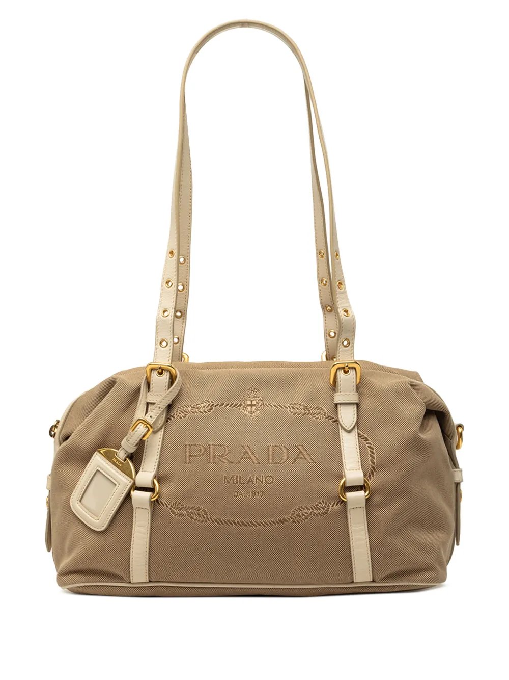 Prada 2010-2026 Canvas Canapa Logo shoulder bag