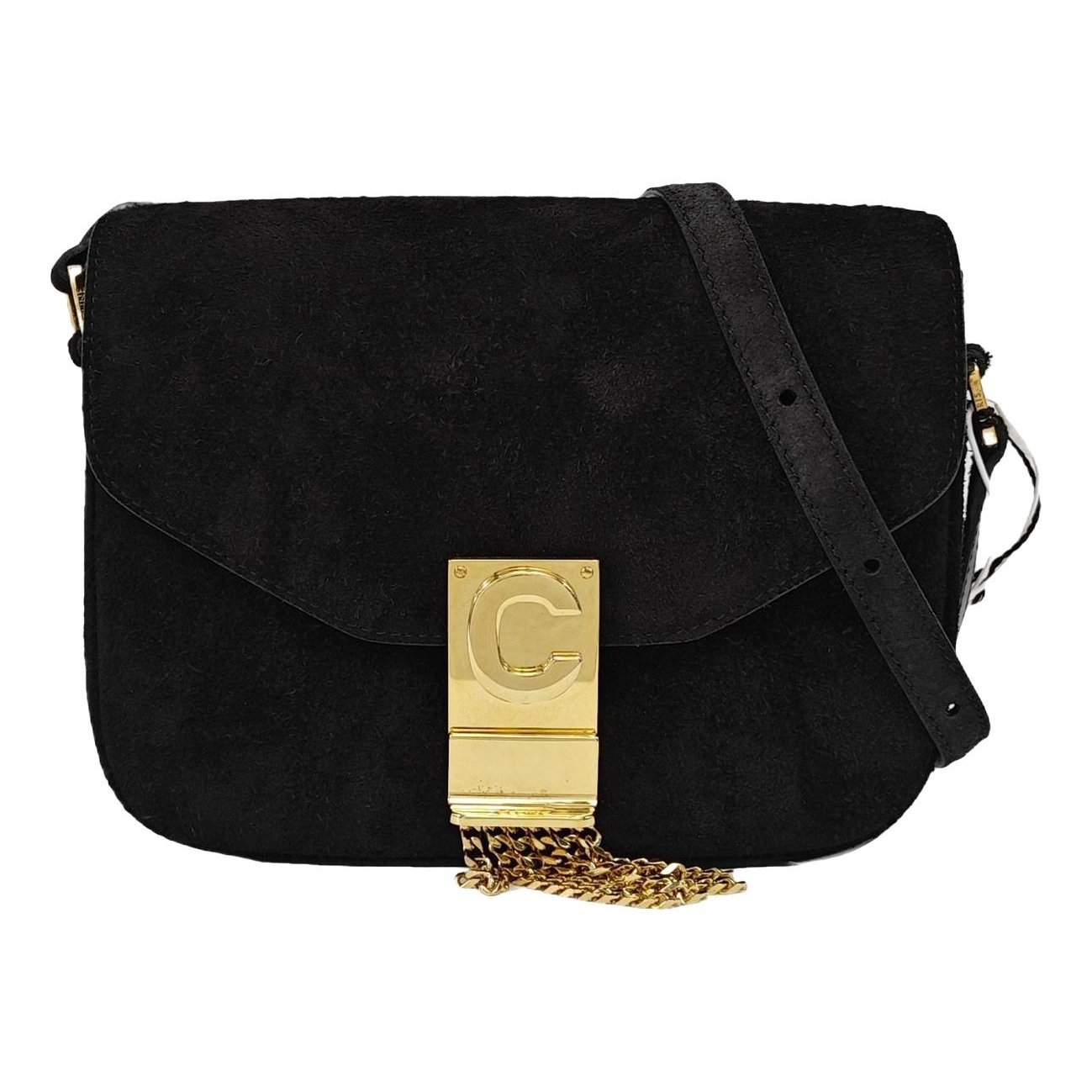 Black Belt cloth handbag