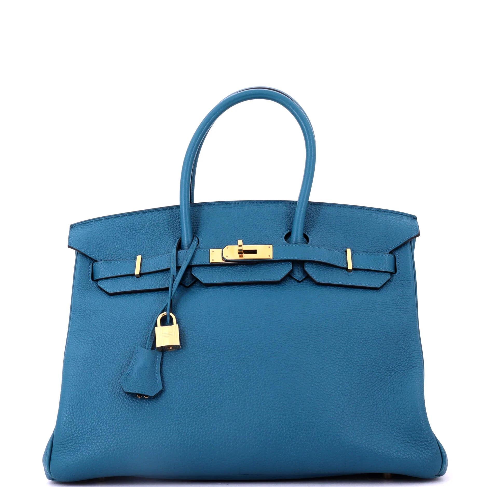 Hermes Birkin 35 Handbag Cobalt Togo Leather 2013