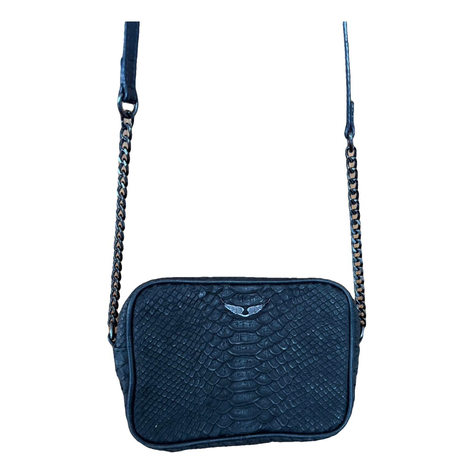Leather clutch bag