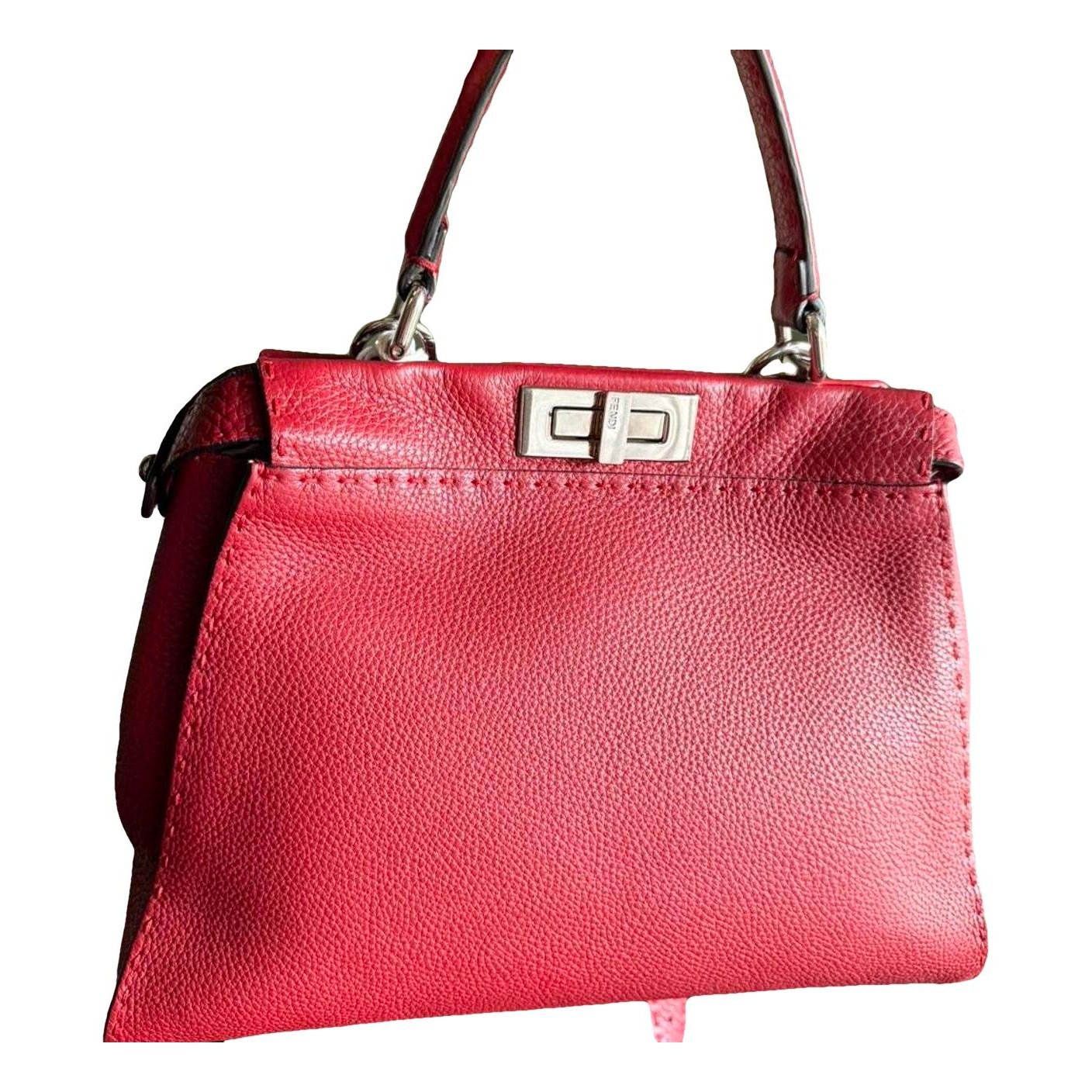 Peekaboo leather handbag