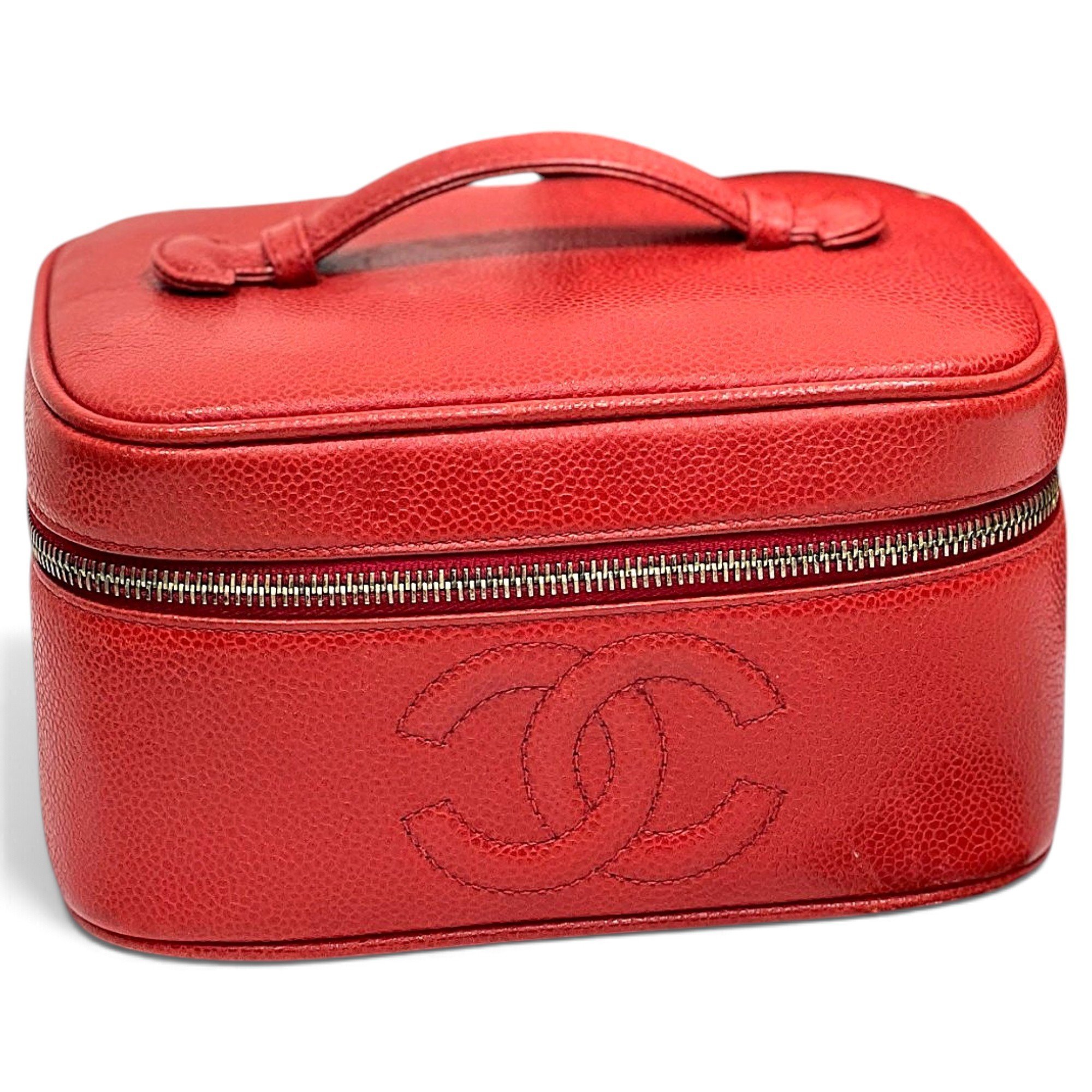 Vanity leather handbag