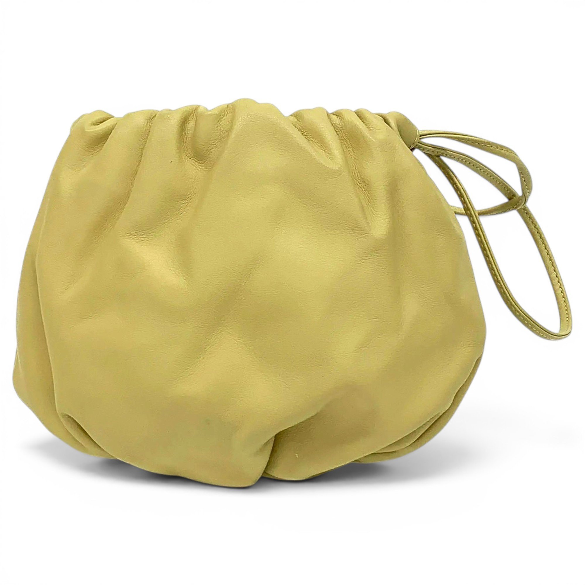 Bulb leather handbag