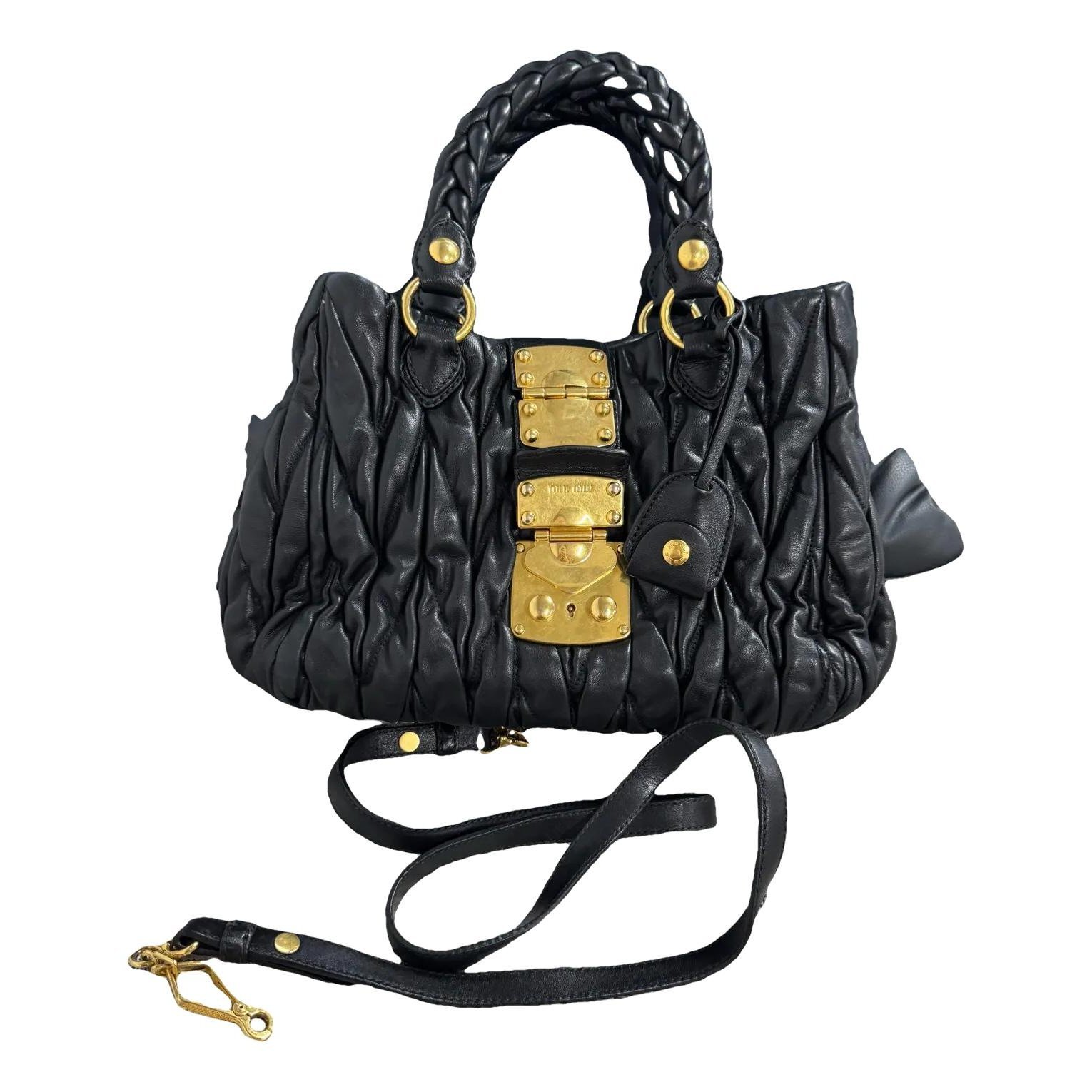 Miu Miu Coffer leather handbag