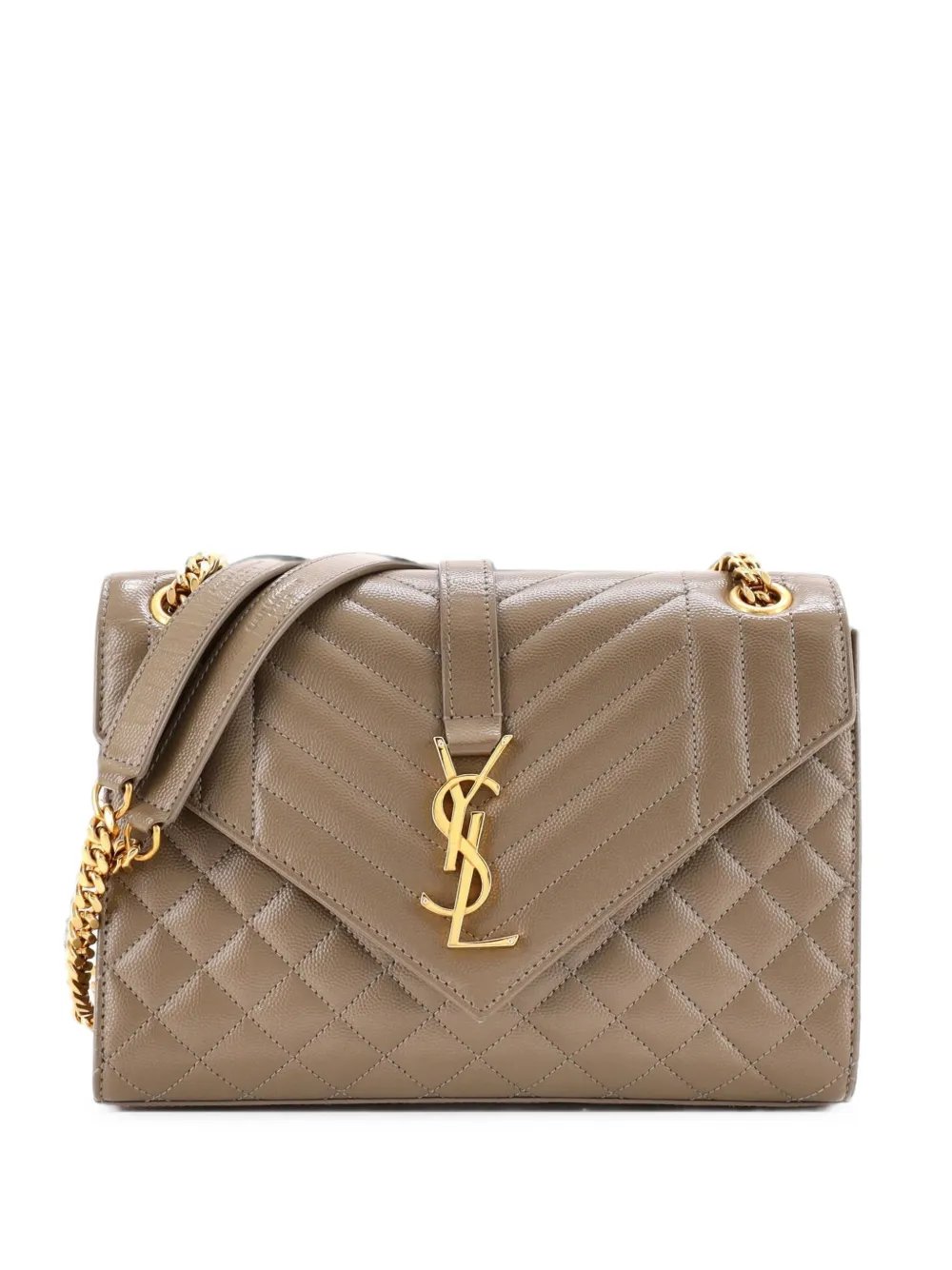 Classic Monogram Envelope Satchel Mixed Matelasse Leather Medium shoulder bag