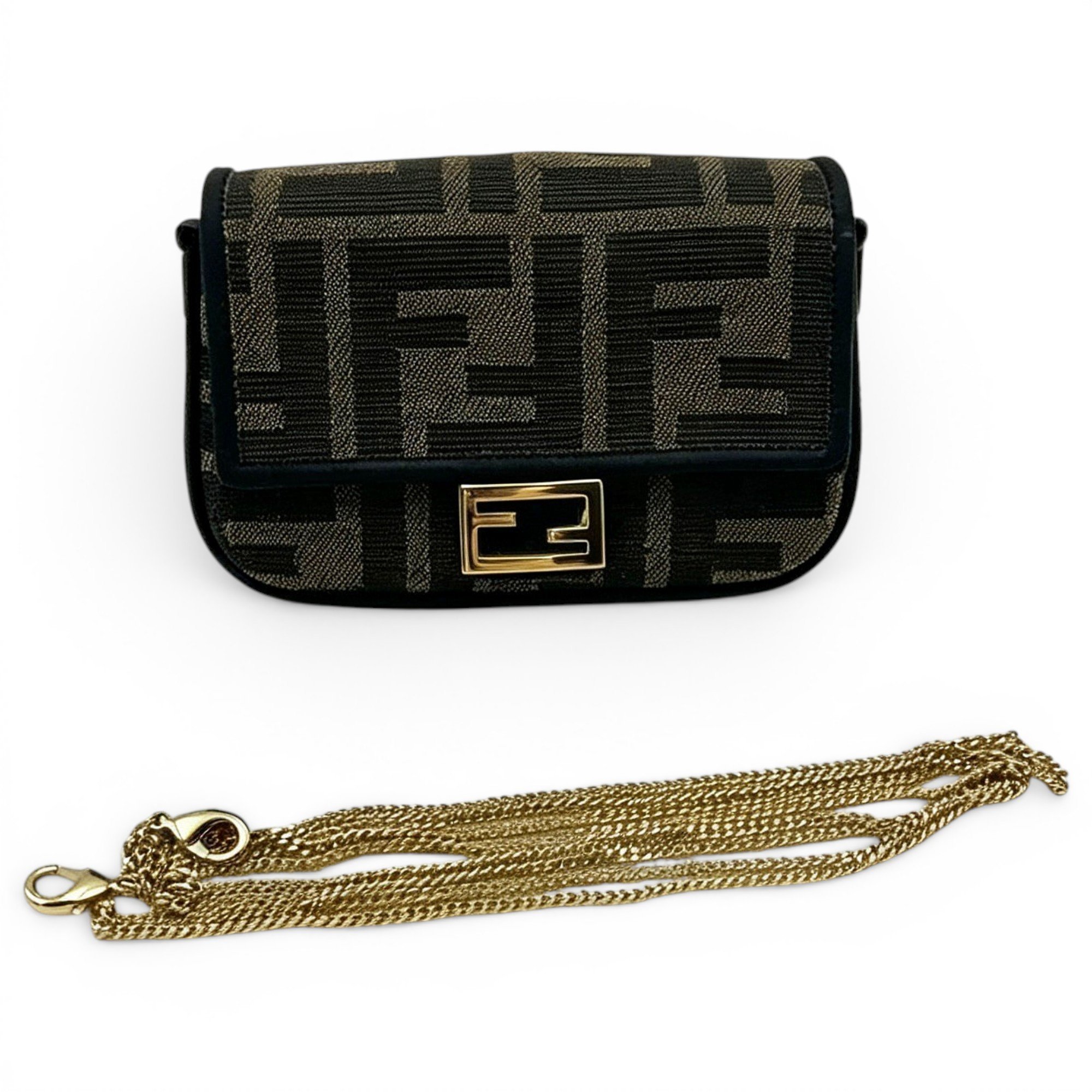 Baguette Chain cloth crossbody bag