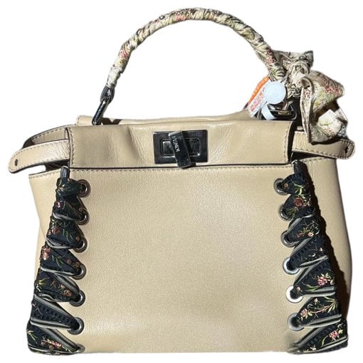 Peekaboo leather handbag