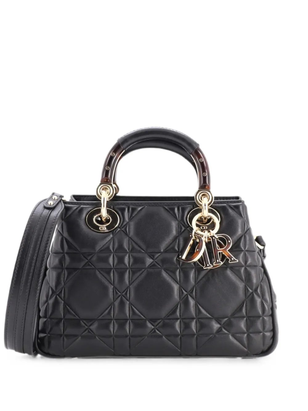 Lady 95.22 Bag Cannage Embossed Leather Small crossbody bag