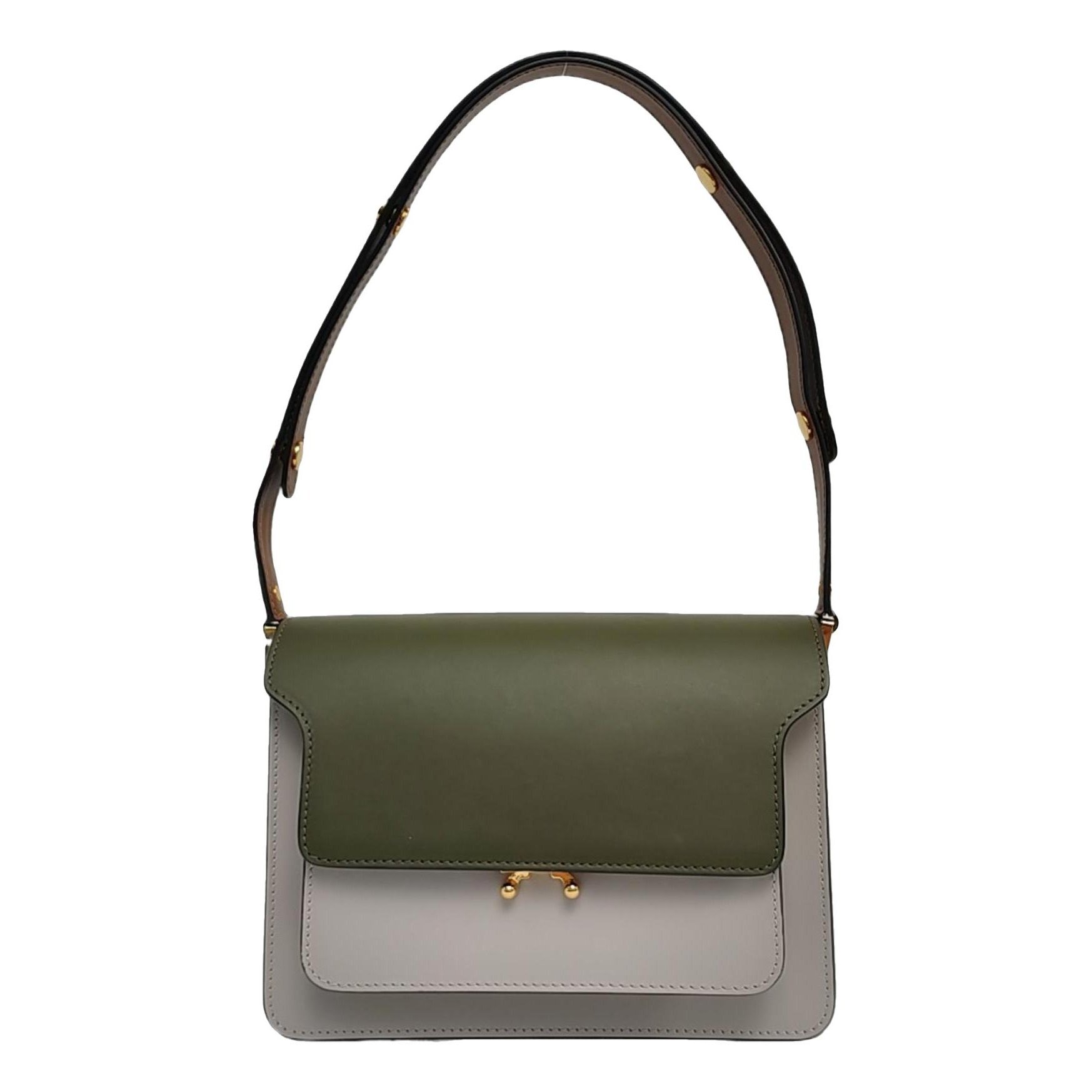 Marni Trunk leather crossbody bag
