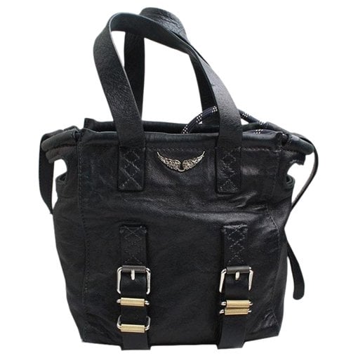 Leather clutch bag