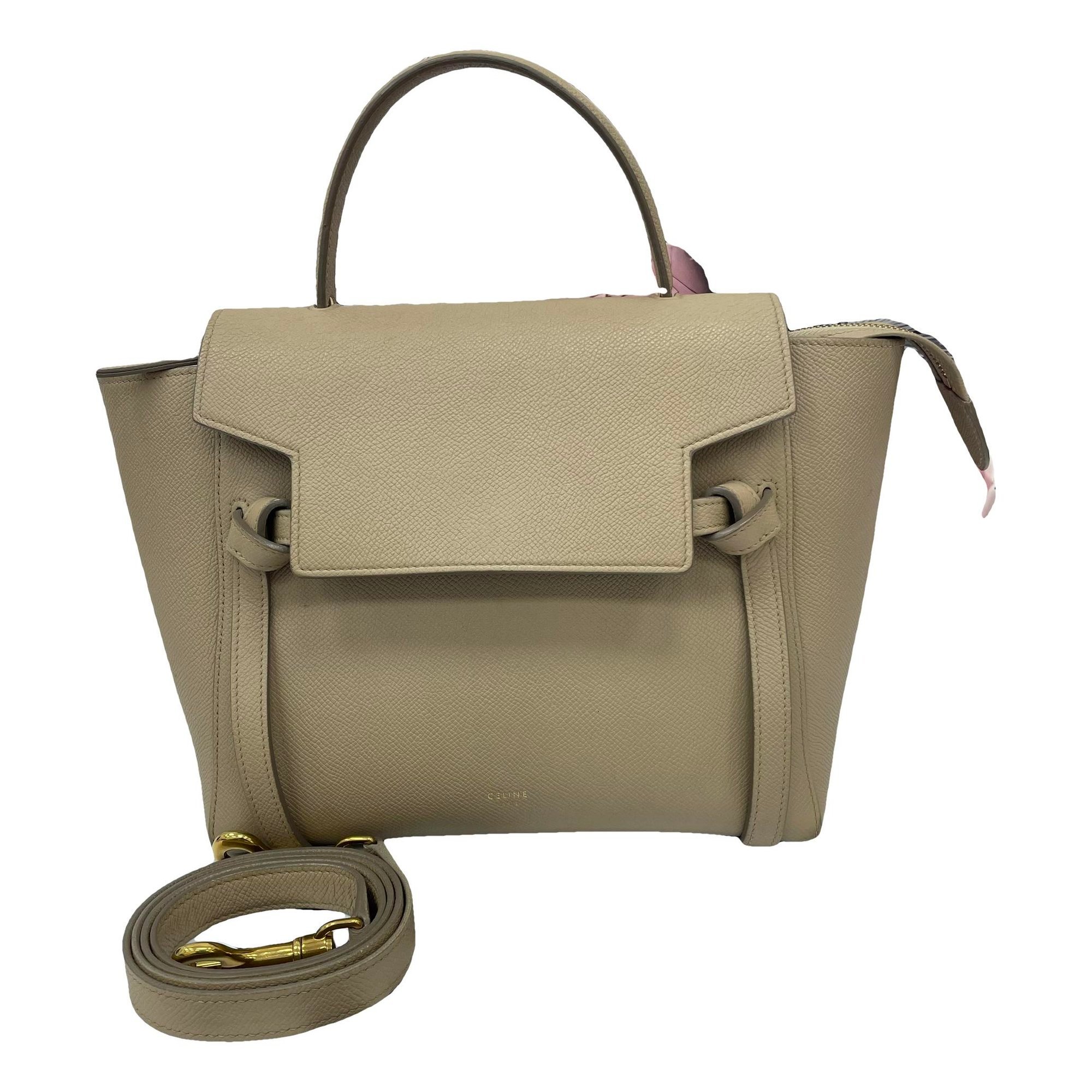 Belt leather handbag